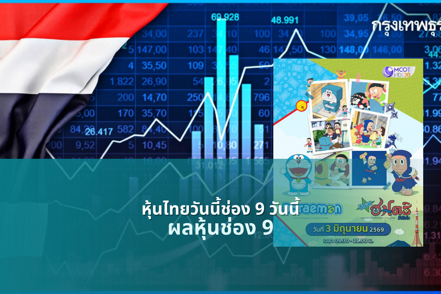 หุ้นไทยวันนี้ช่อง 9 วันนี้ ผลหุ้นช่อง 9