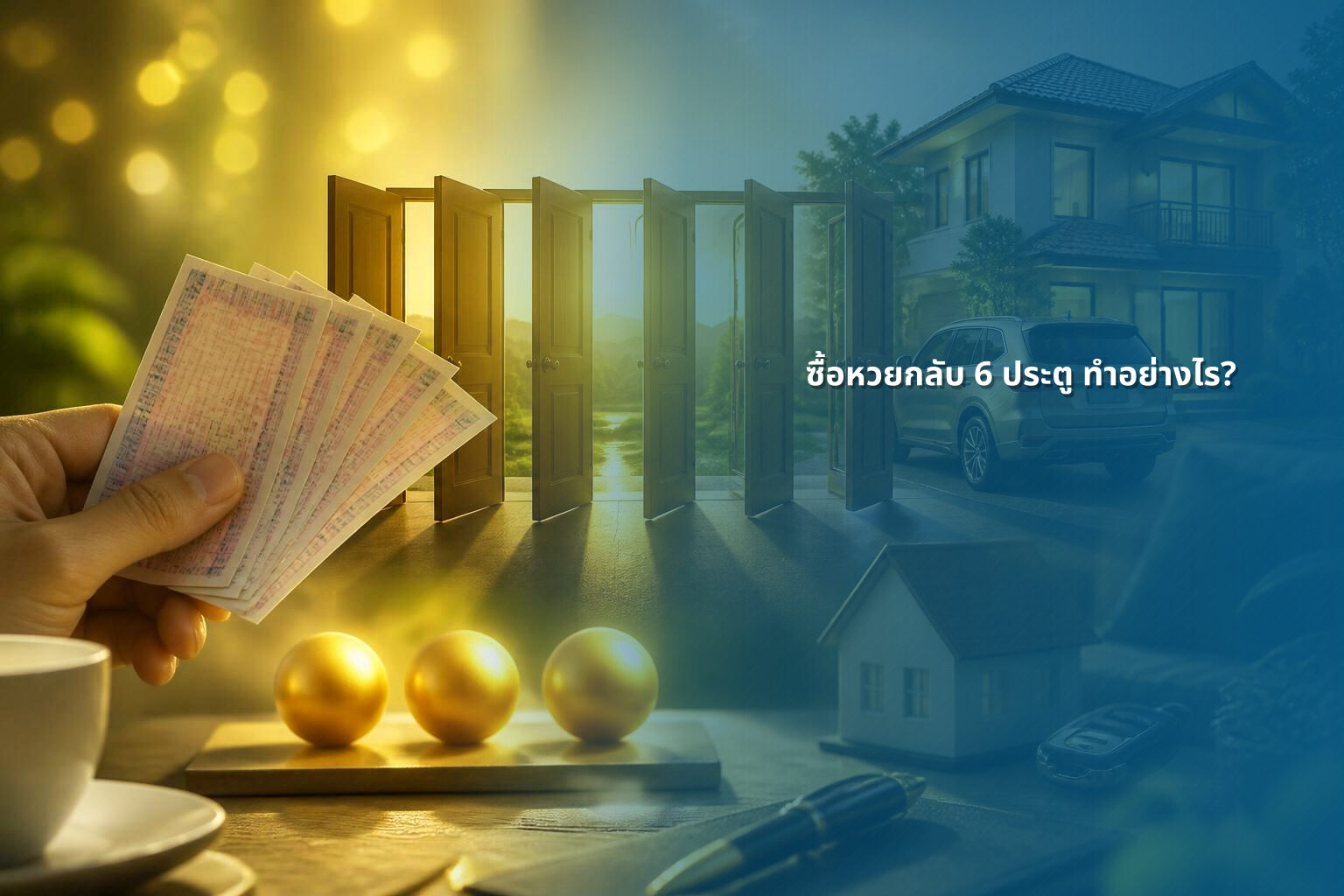 ซื้อหวยกลับ 6 ประตู ทําอย่างไร? - lottery techniques