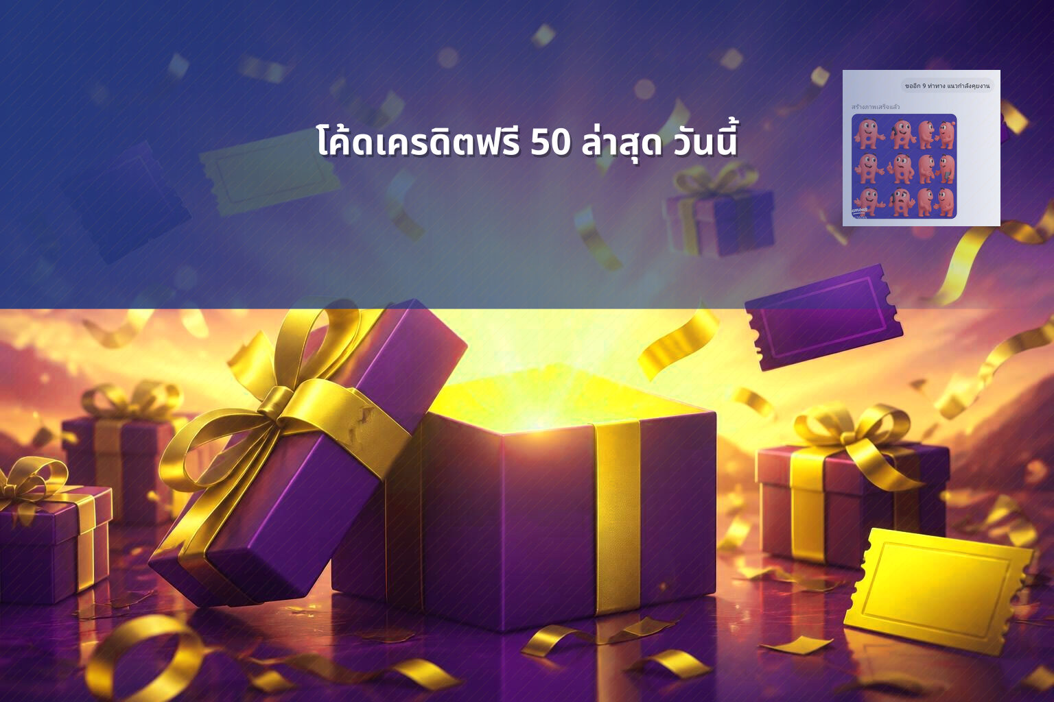 โค้ดเครดิตฟรี 50 ล่าสุด วันนี้ - promotional codes