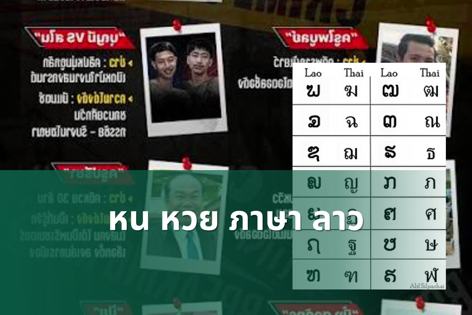 หน หวย ภาษา ลาว - คำศัพท์