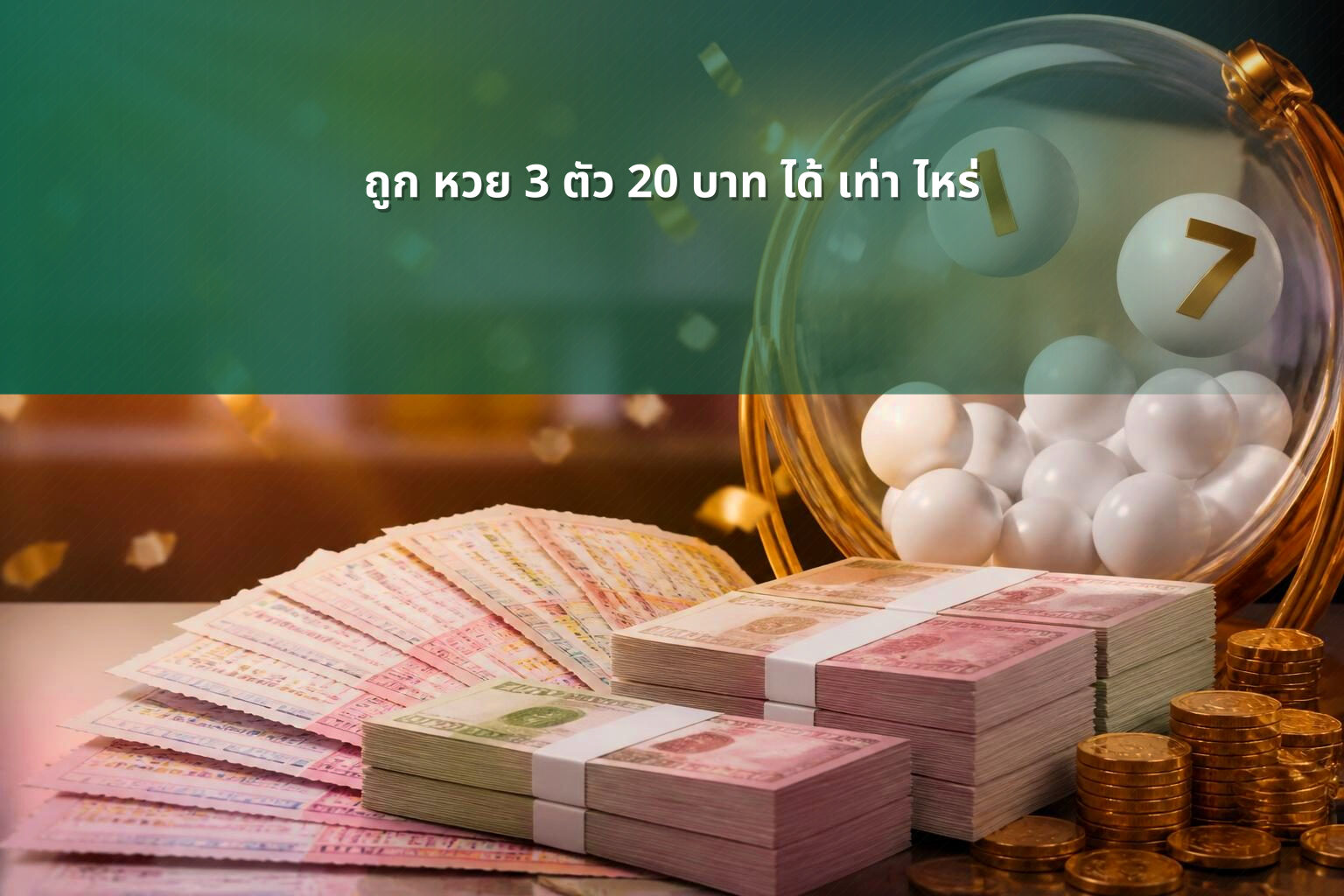 ถูก หวย 3 ตัว 20 บาท ได้ เท่า ไหร่ - หวย