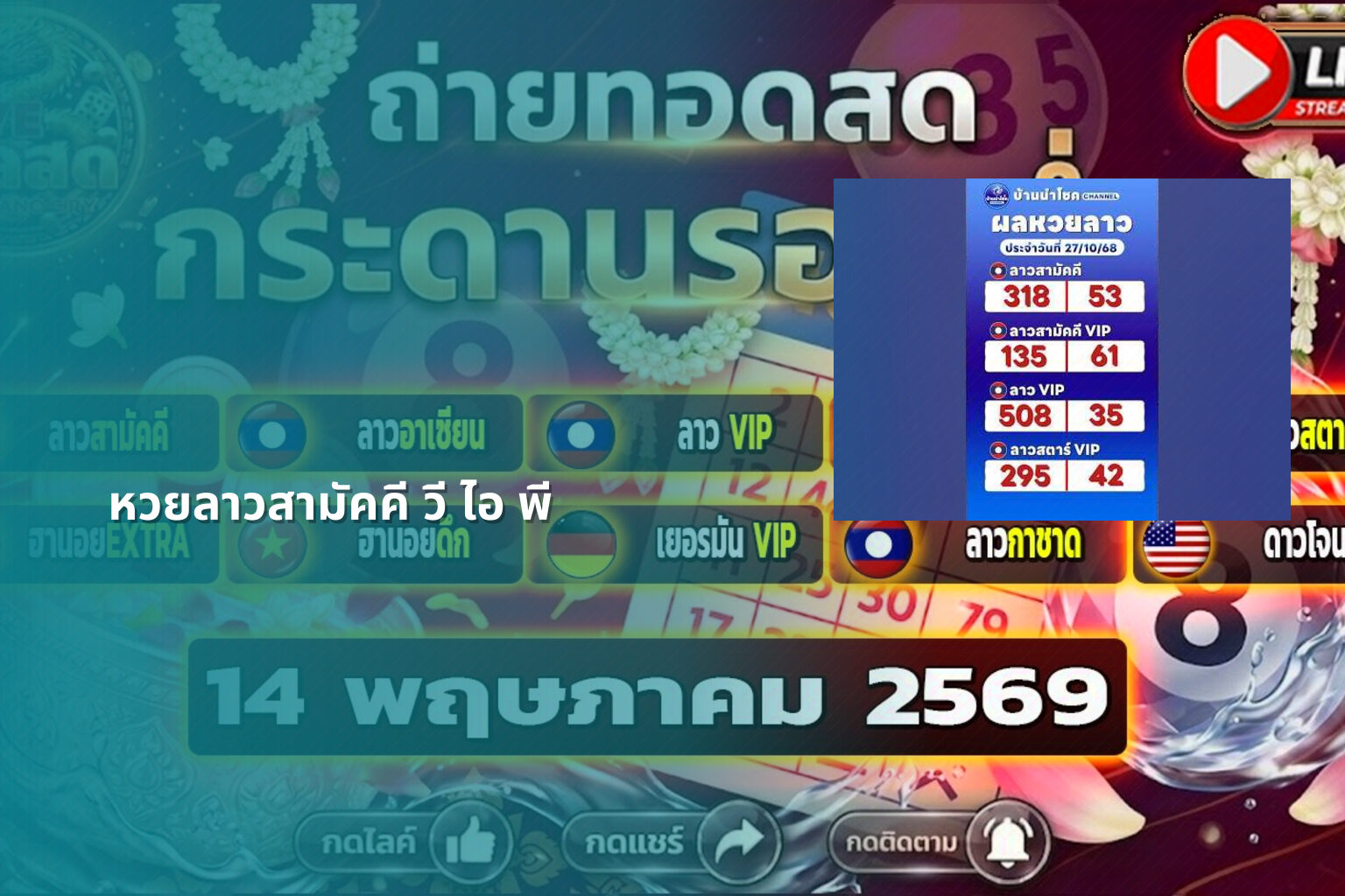 หวยลาวสามัคคี วี ไอ พี - หวยลาวสามัคคี