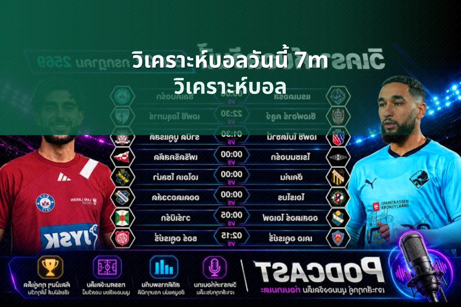 วิเคราะห์บอลวันนี้ 7m - football analysis