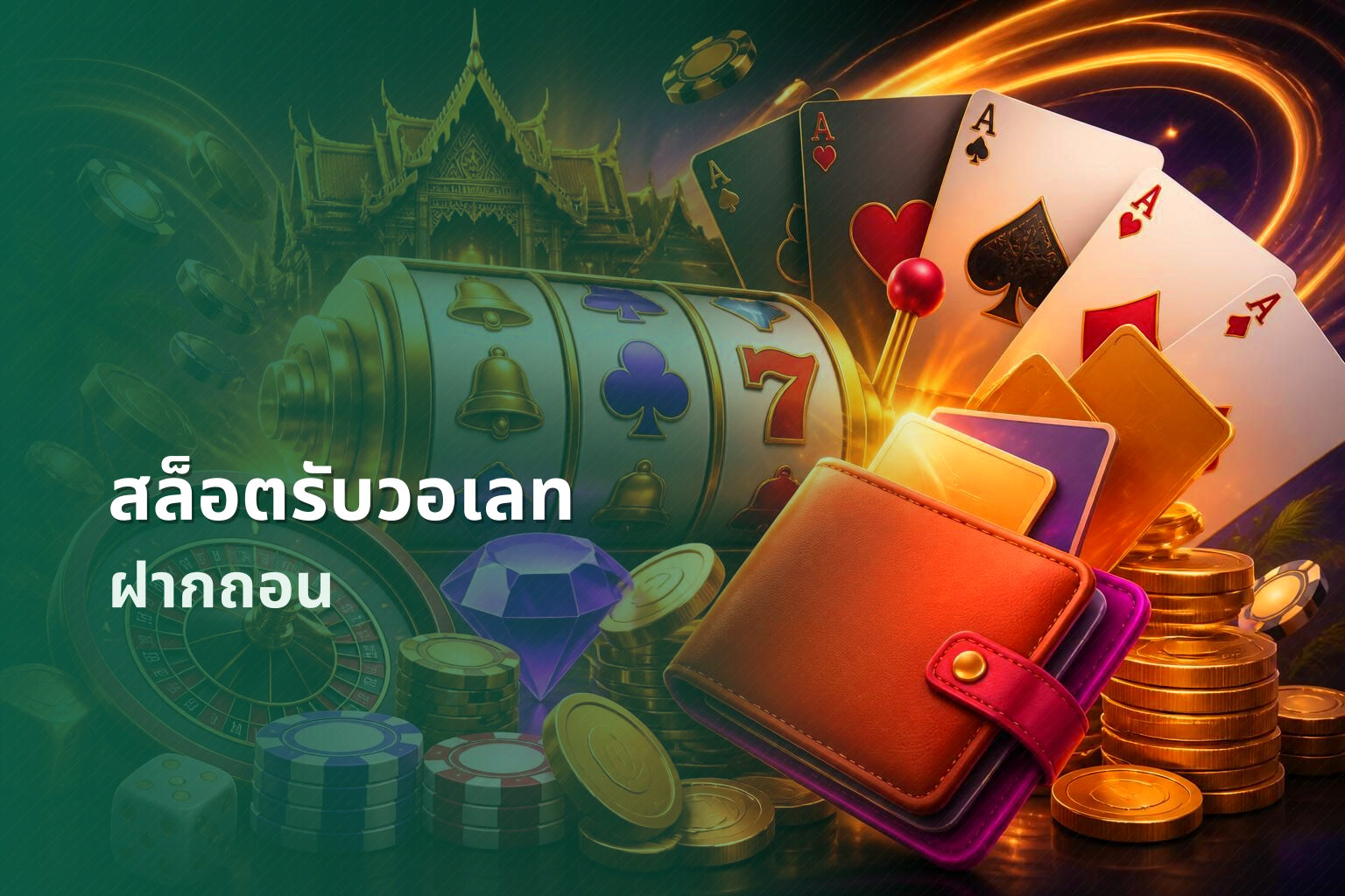 สล็อตรับวอเลท ฝากถอน