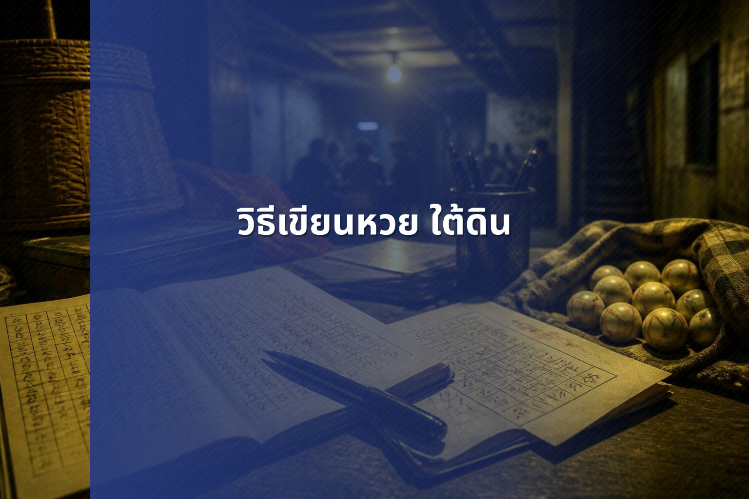วิธีเขียนหวย ใต้ดิน - หวยใต้ดิน