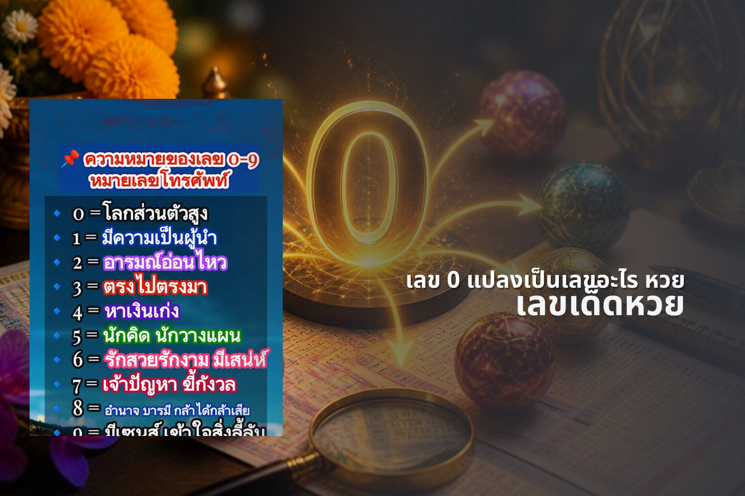 เลข 0 แปลงเป็นเลขอะไร หวย เลขเด็ดหวย