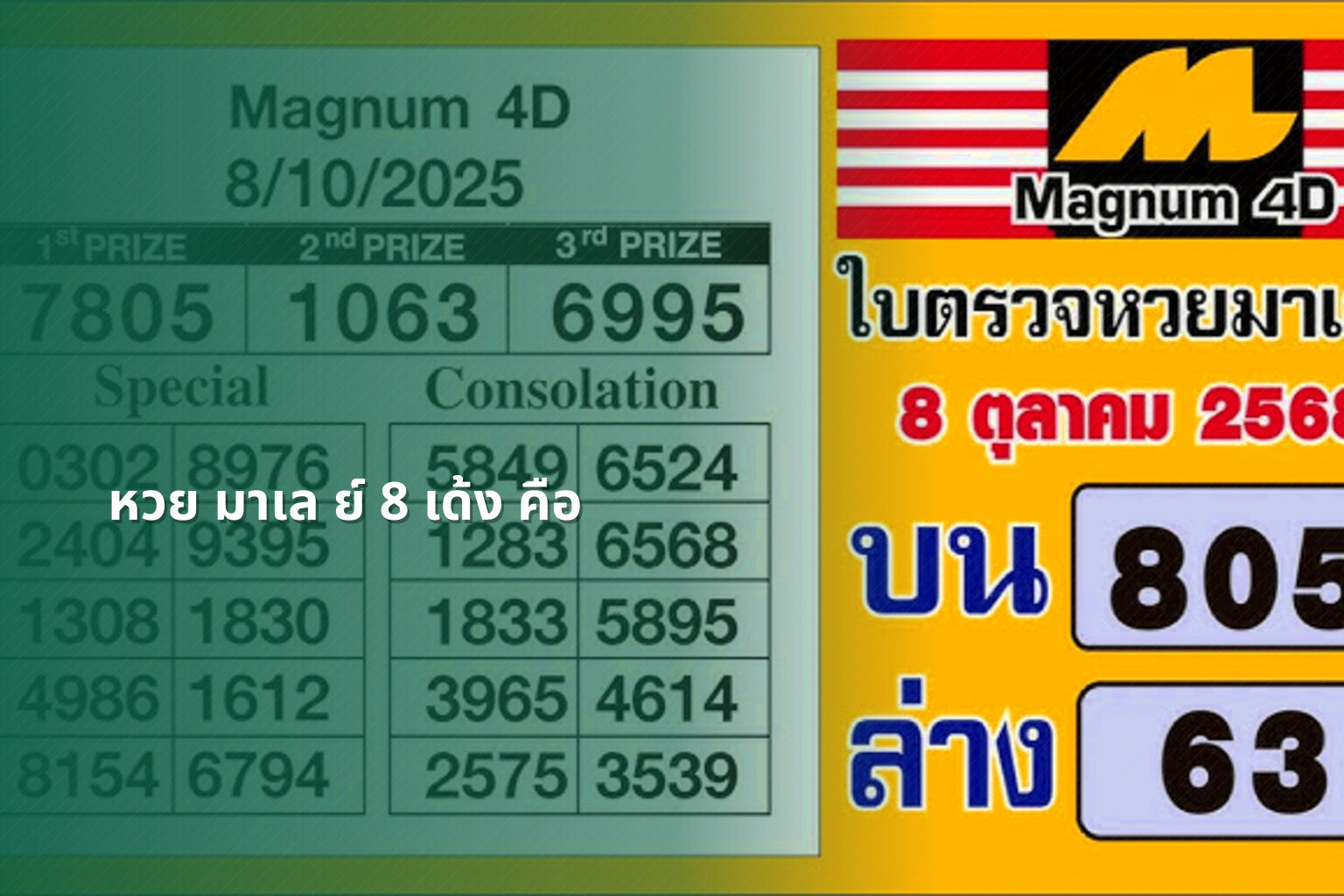 หวย มาเล ย์ 8 เด้ง คือ - lottery types