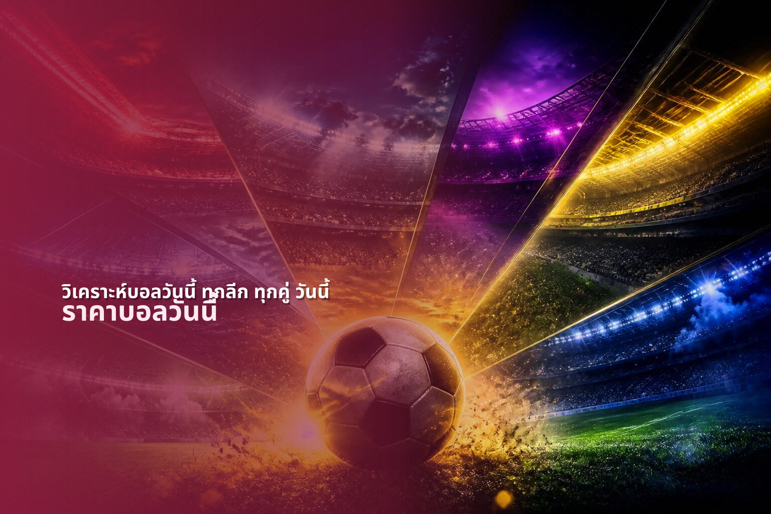 วิเคราะห์บอลวันนี้ ทุกลีก ทุกคู่ วันนี้ ราคาบอลวันนี้