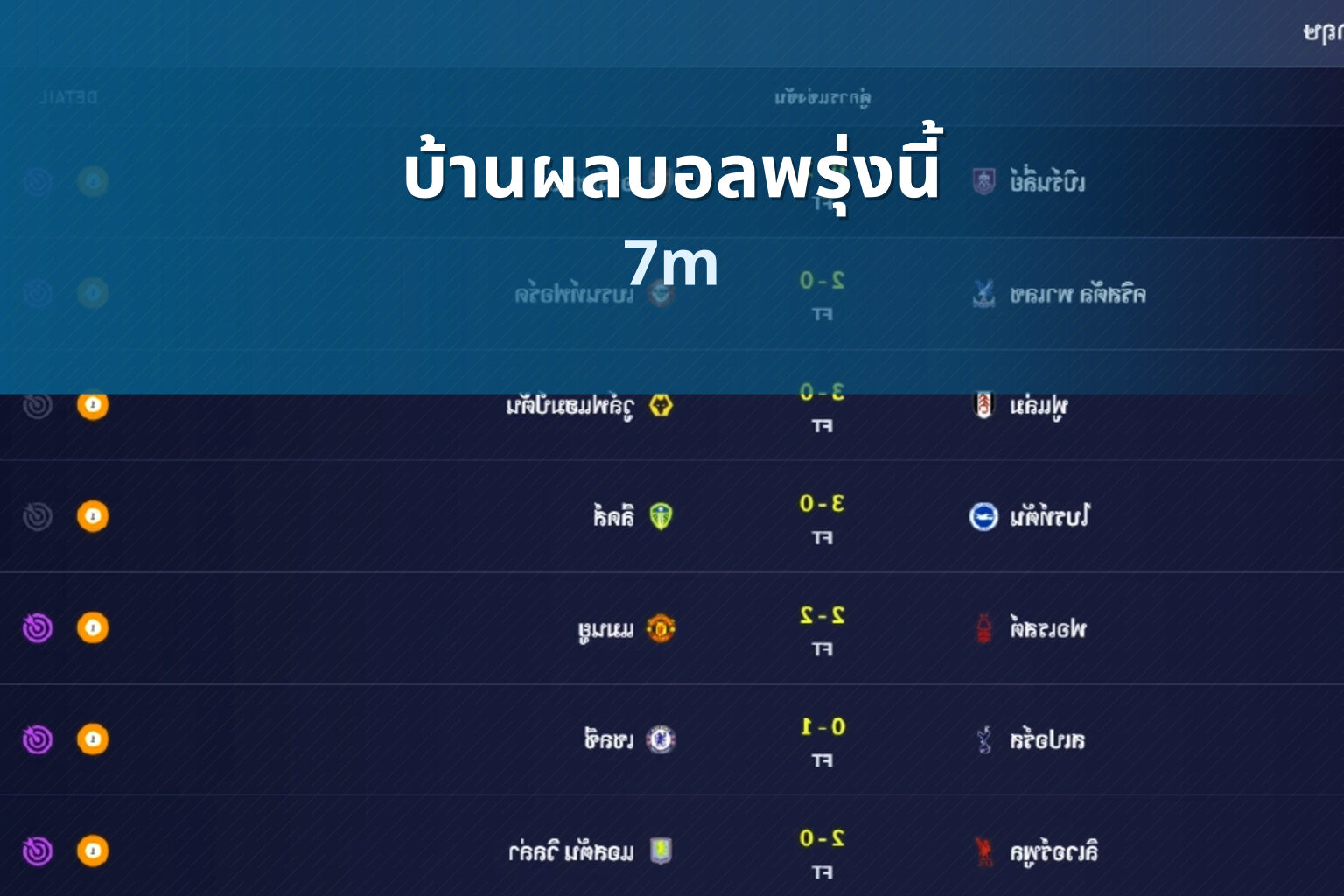 บ้านผลบอลพรุ่งนี้ 7m