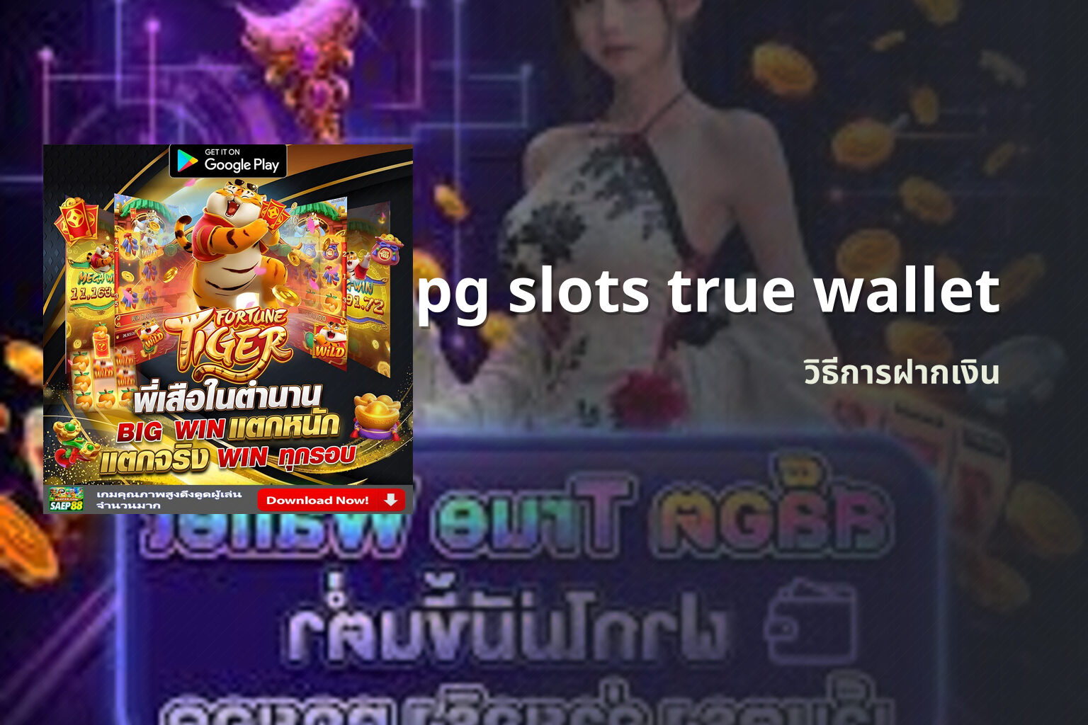 pg slots true wallet วิธีการฝากเงิน