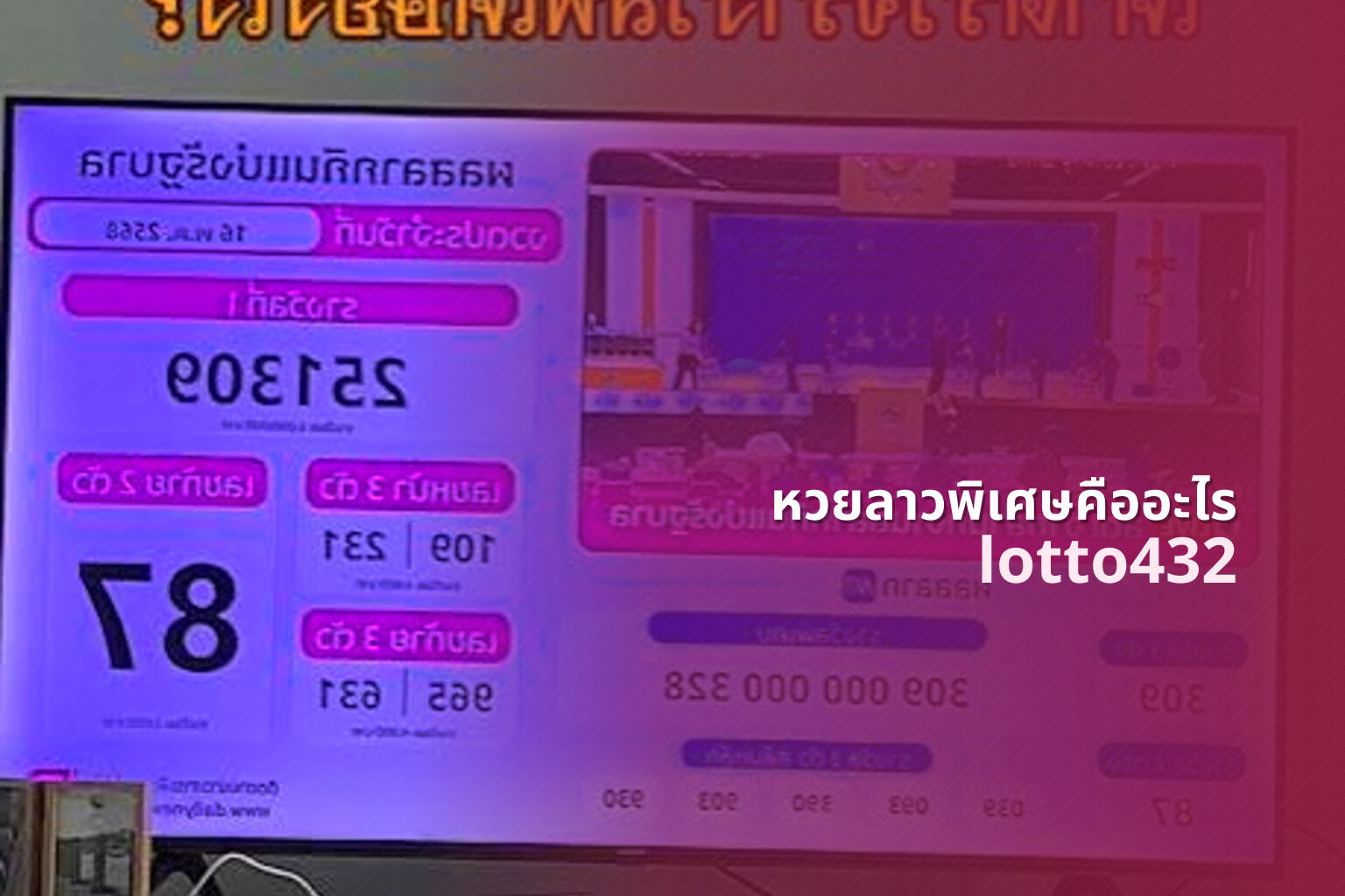 หวยลาวพิเศษคืออะไร lotto432