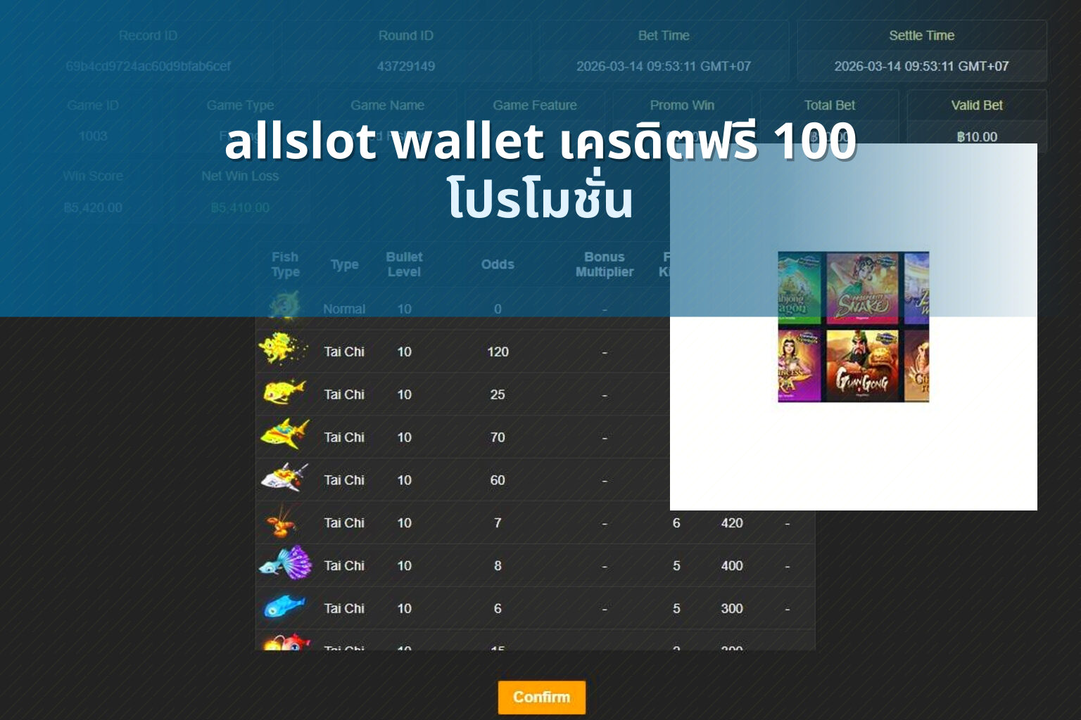 allslot wallet เครดิตฟรี 100 โปรโมชั่น