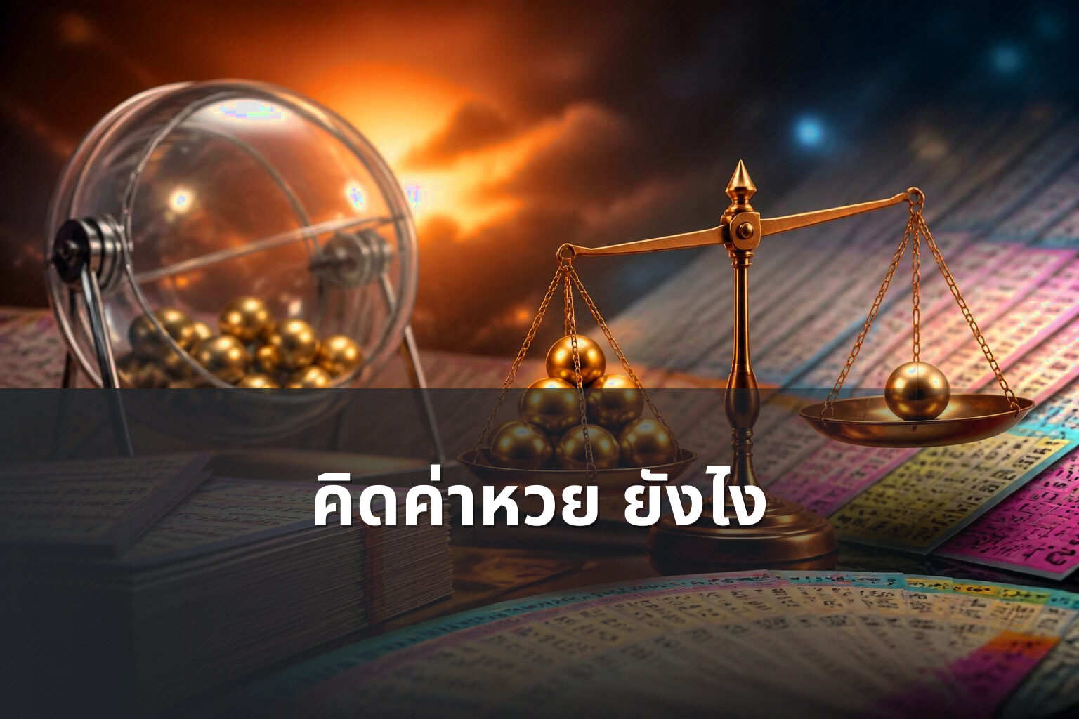 คิดค่าหวย ยังไง - หวย