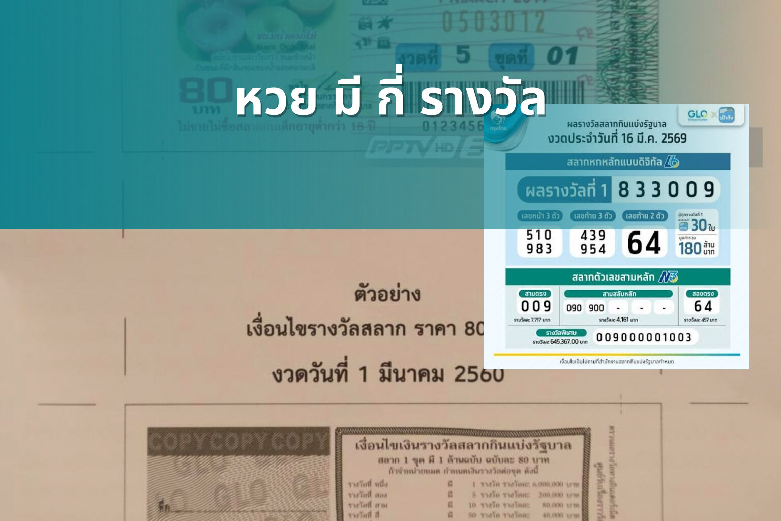 หวย มี กี่ รางวัล - หวย