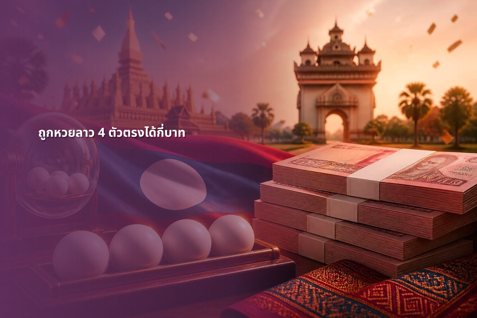 ถูกหวยลาว 4 ตัวตรงได้กี่บาท - หวยลาว