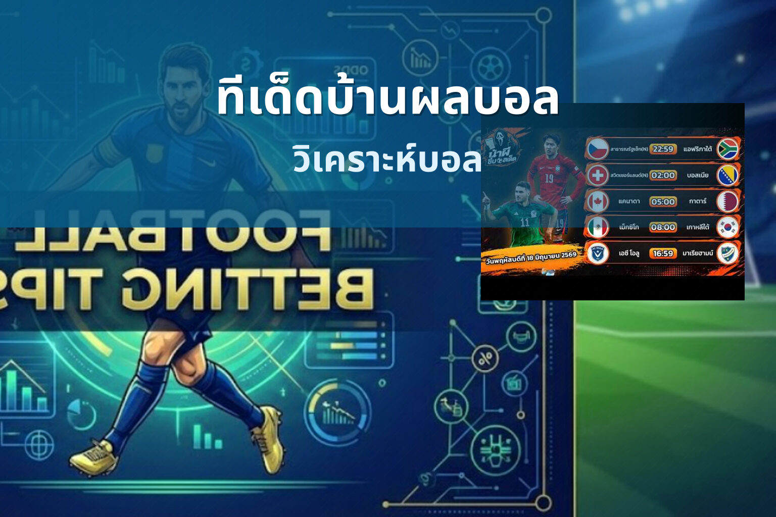 ทีเด็ดบ้านผลบอล วิเคราะห์บอล