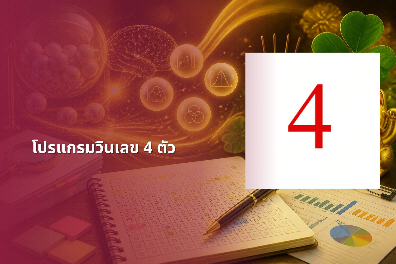 โปรแกรมวินเลข 4 ตัว - lottery number program