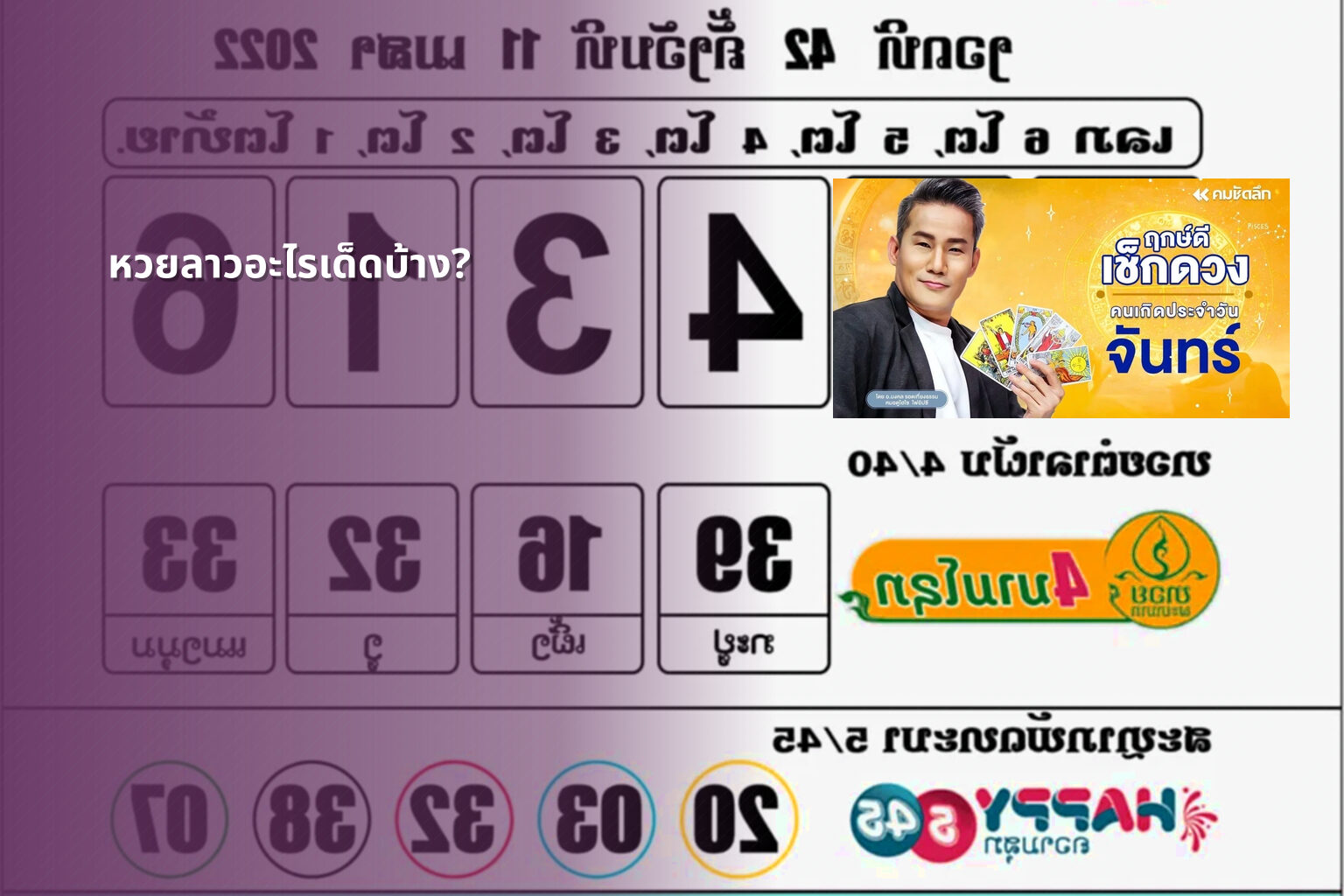 หวยลาวอะไรเด็ดบ้าง? - lottery tips