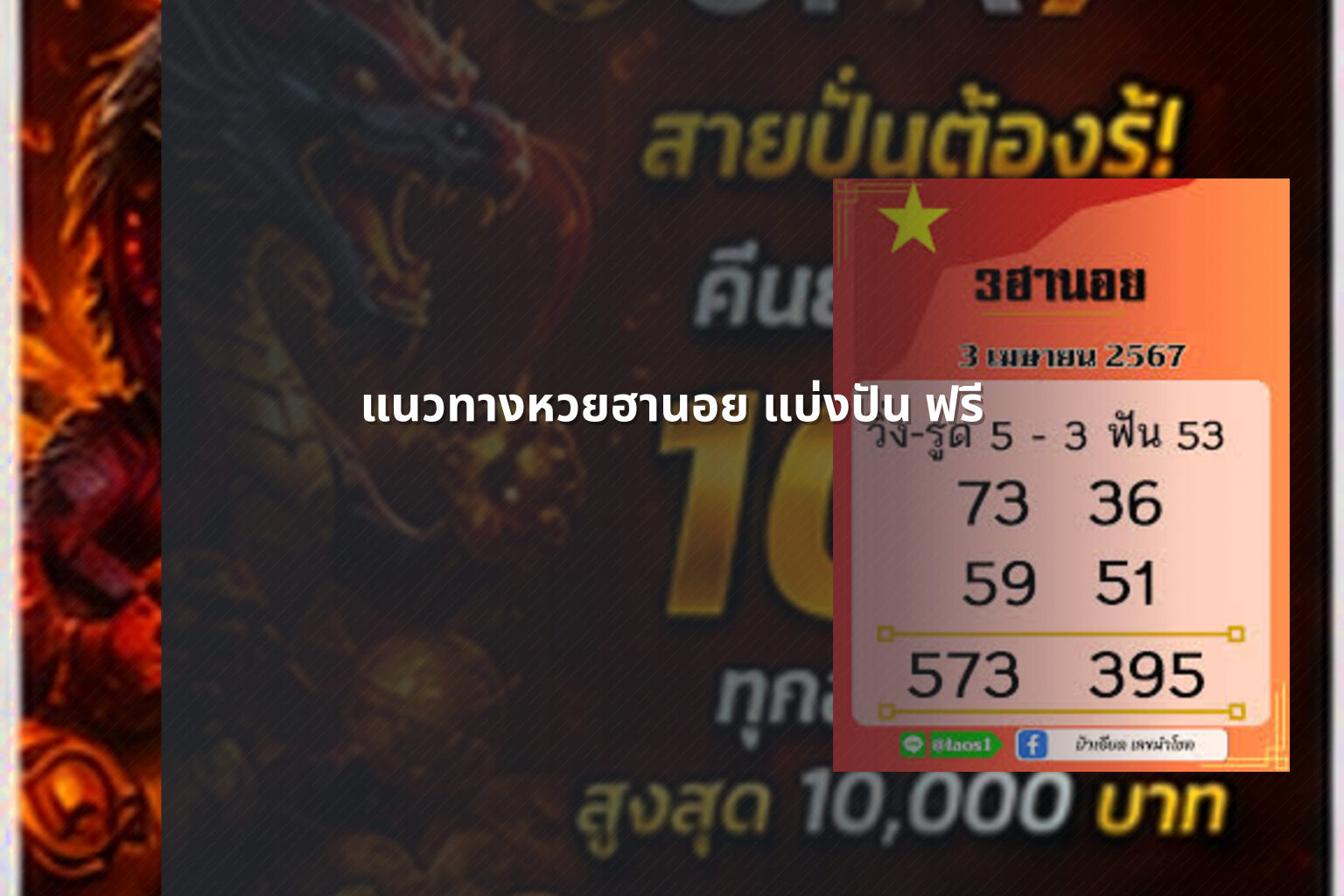 แนวทางหวยฮานอย แบ่งปัน ฟรี - หวยฮานอย