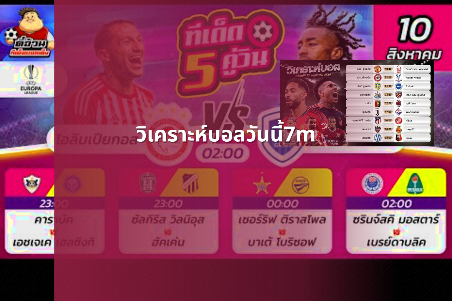 วิเคราะห์บอลวันนี้7m - sports analysis