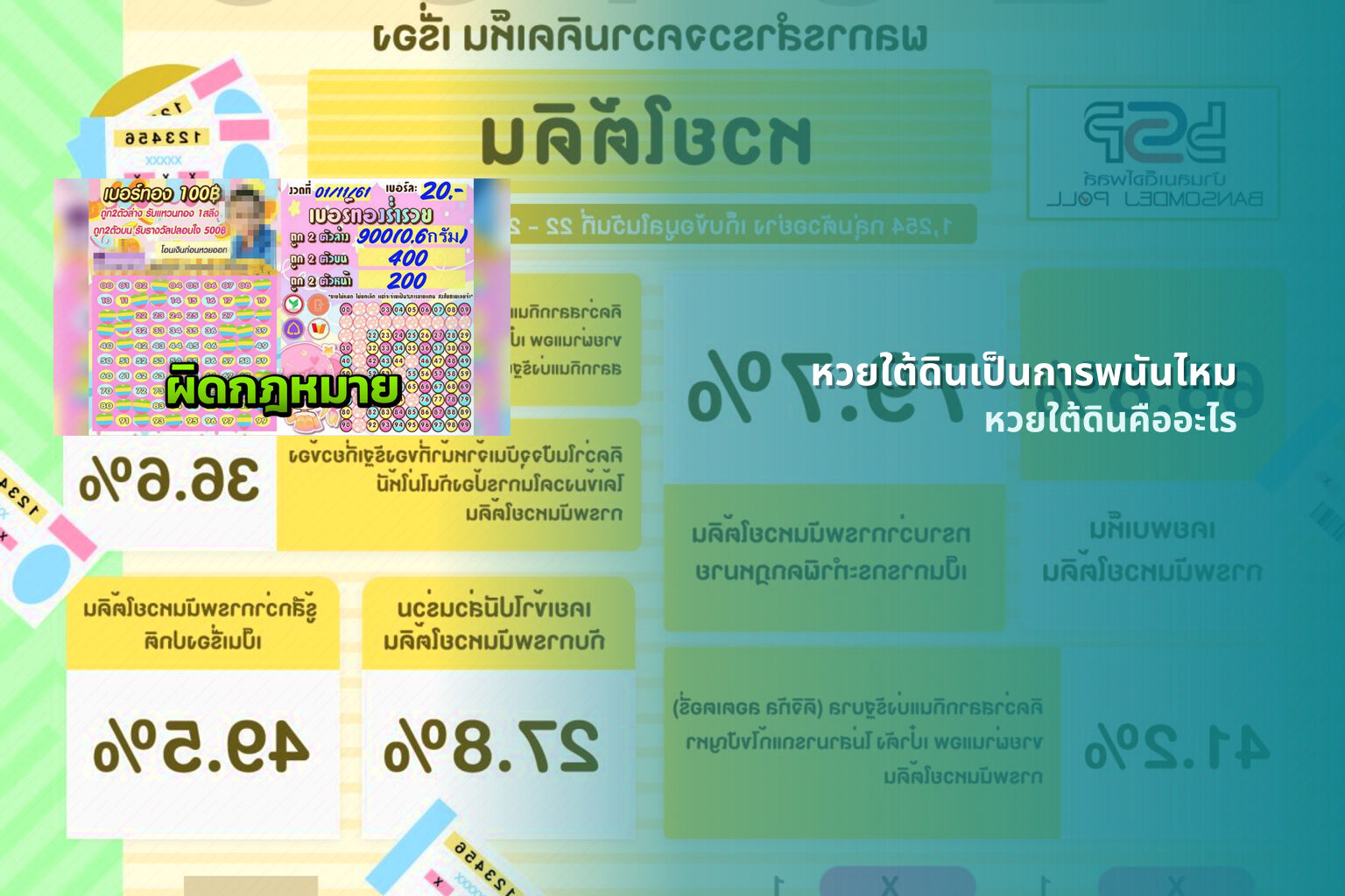 หวยใต้ดินเป็นการพนันไหม - หวยใต้ดิน