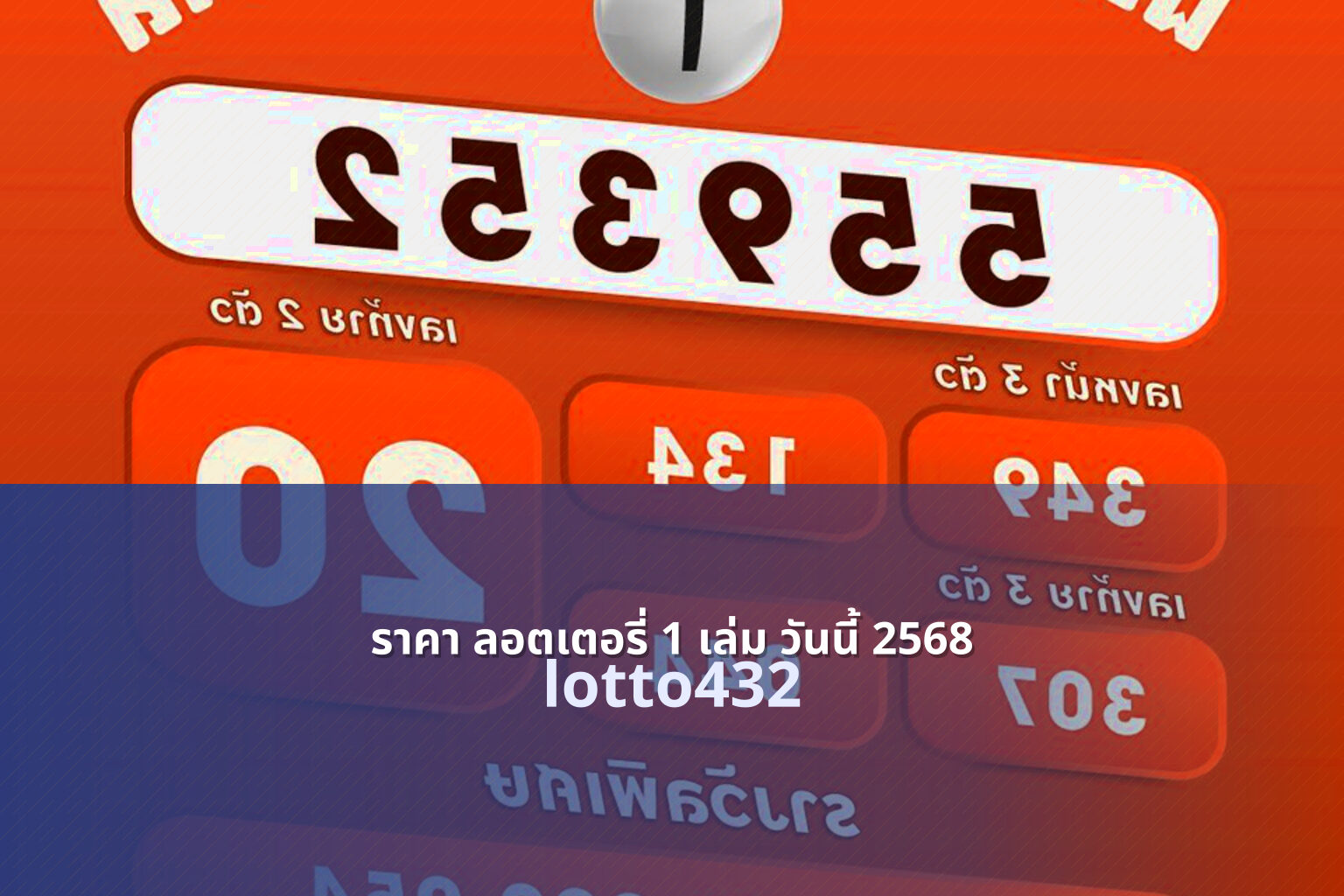 ราคา ลอตเตอรี่ 1 เล่ม วันนี้ 2568 - lottery book price in 2025