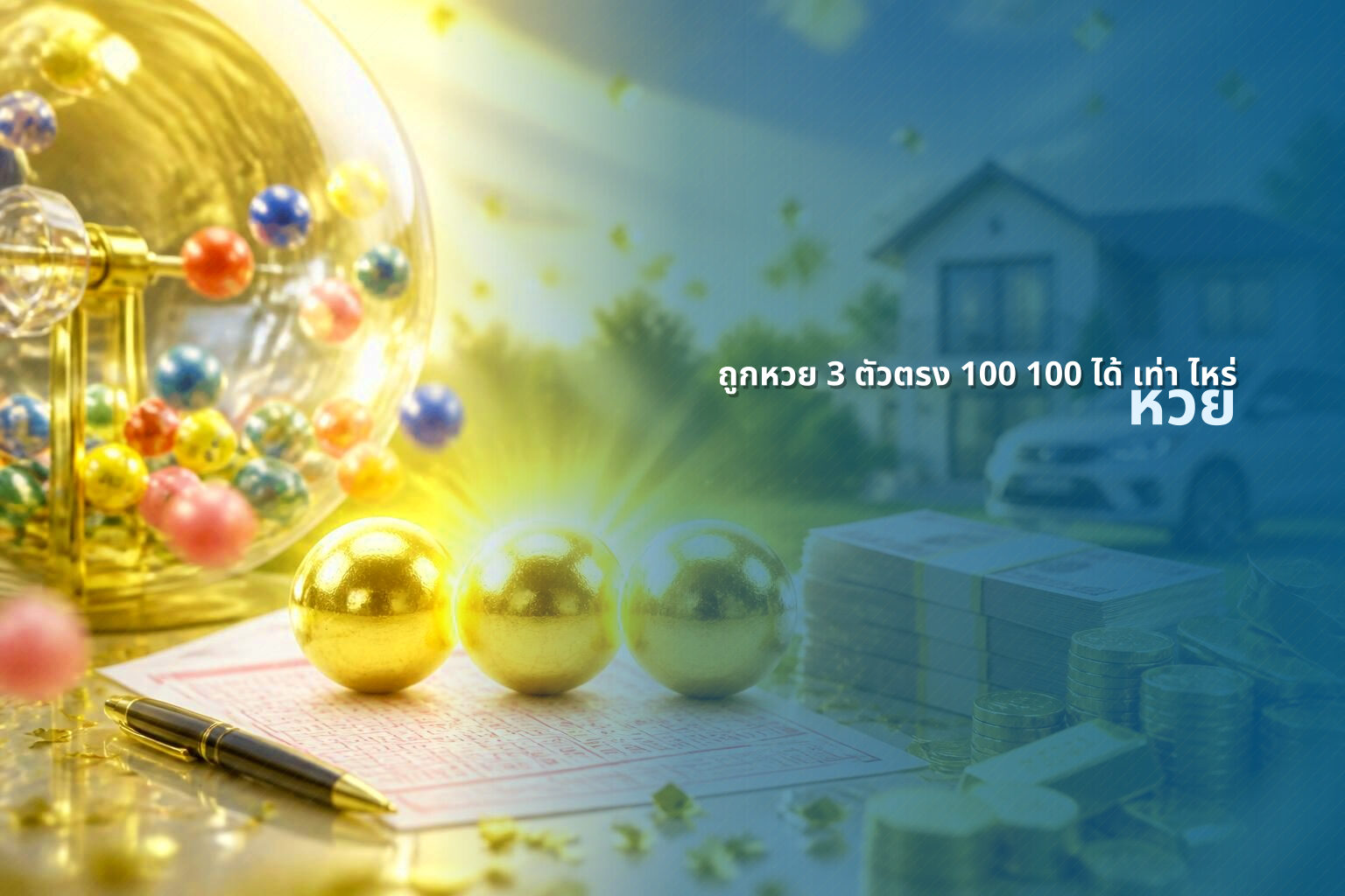 ถูกหวย 3 ตัวตรง 100 100 ได้ เท่า ไหร่ หวย