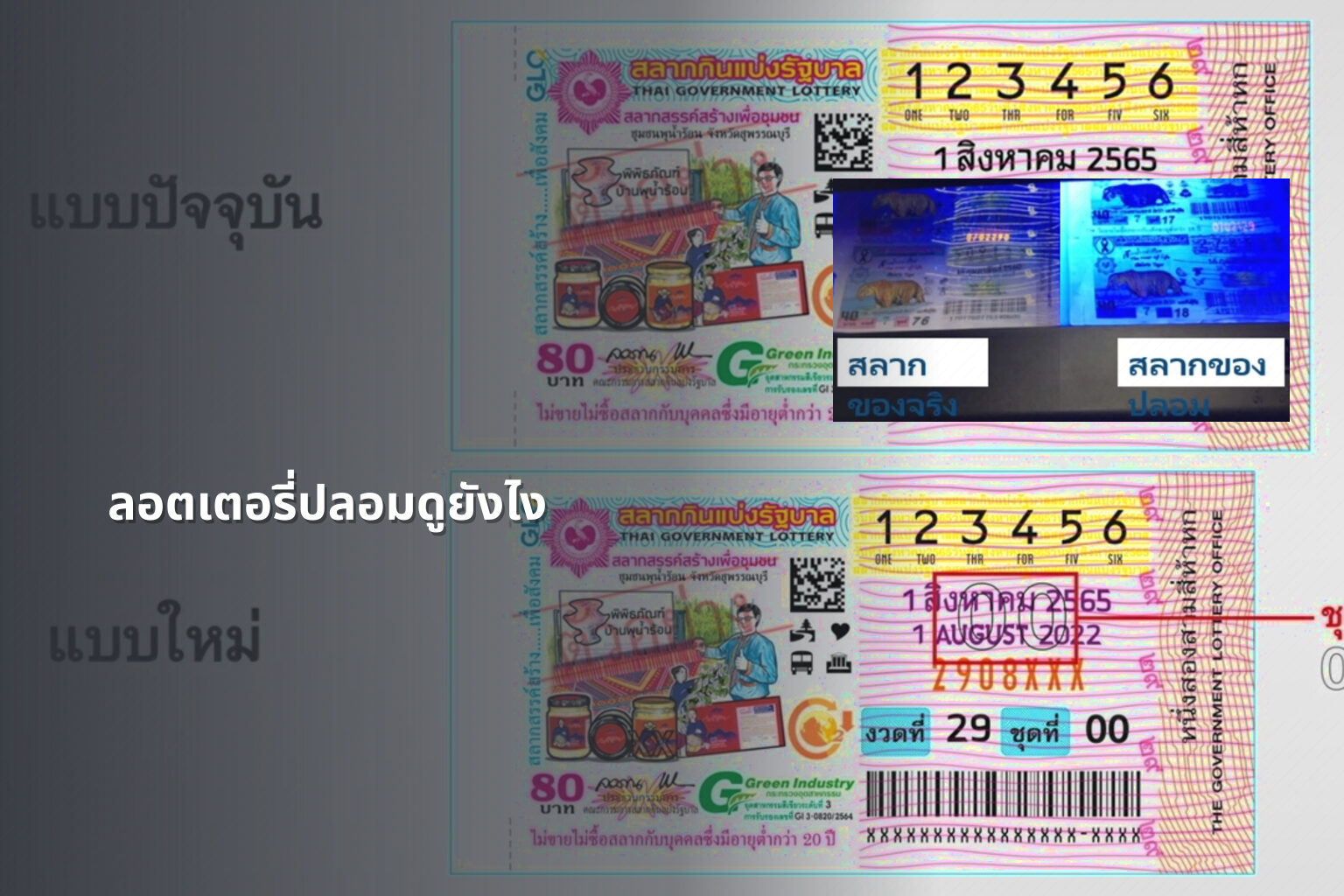 ลอตเตอรี่ปลอมดูยังไง - fake lottery tickets