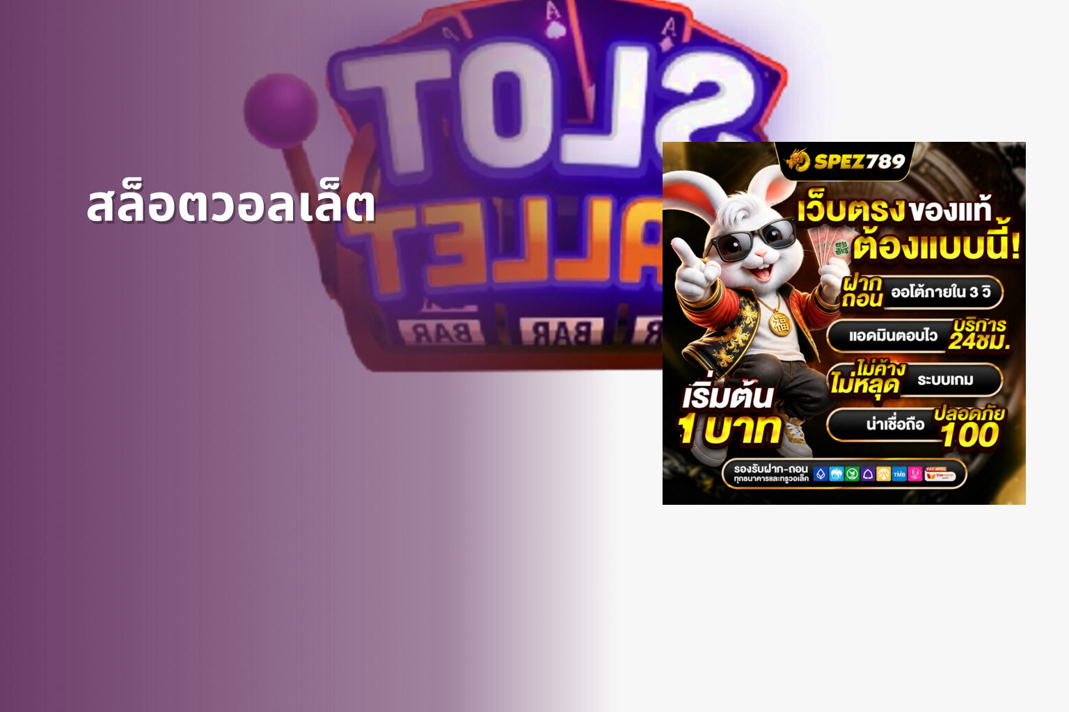 สล็อตวอลเล็ต - wallet slots