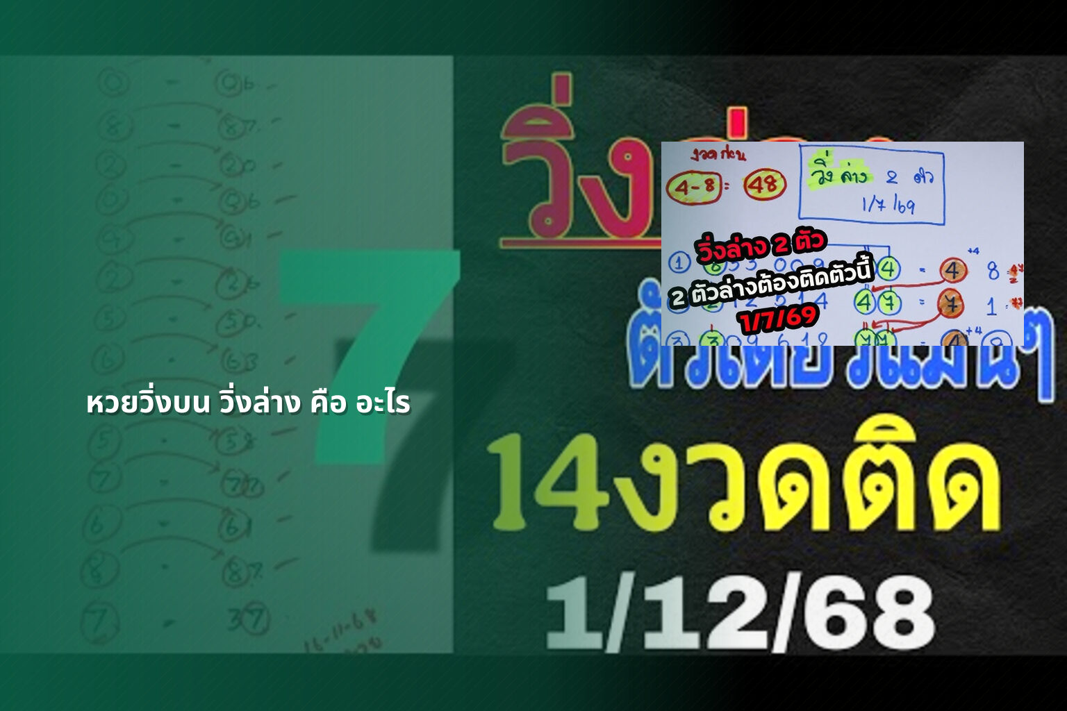 หวยวิ่งบน วิ่งล่าง คือ อะไร - หวย