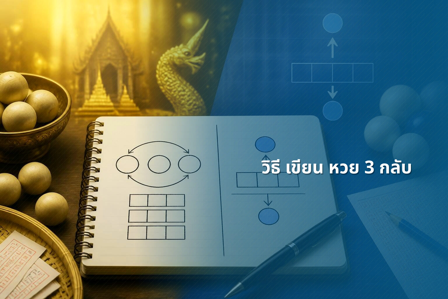 วิธี เขียน หวย 3 กลับ - หวย
