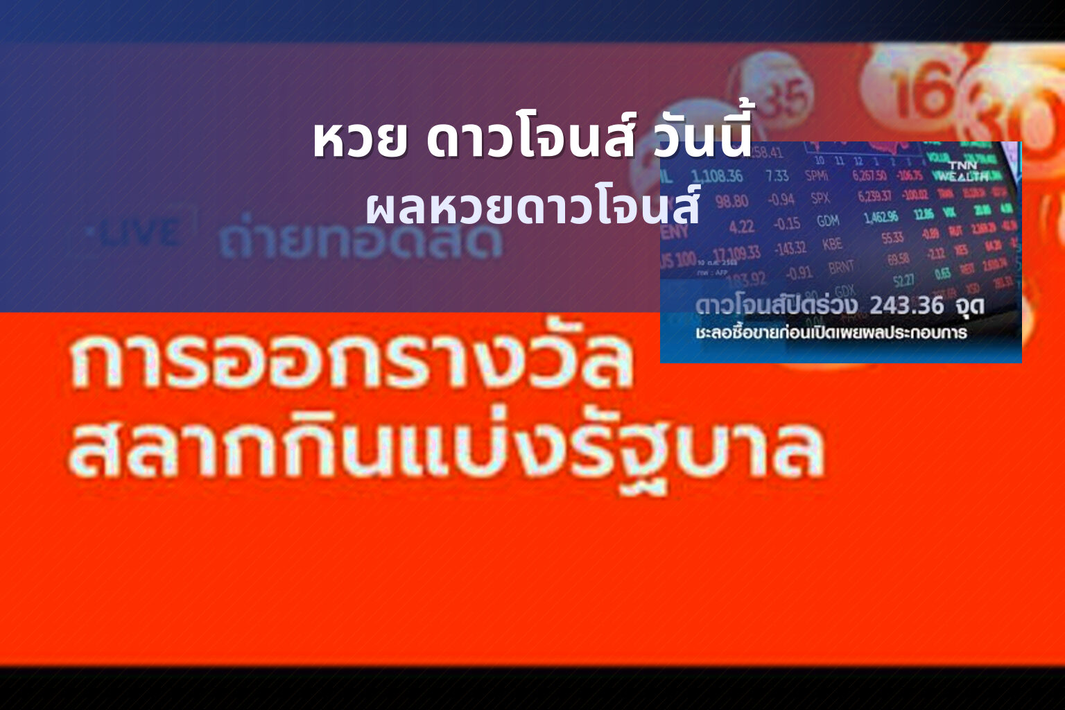 หวย ดาวโจนส์ วันนี้ - หวยหุ้น