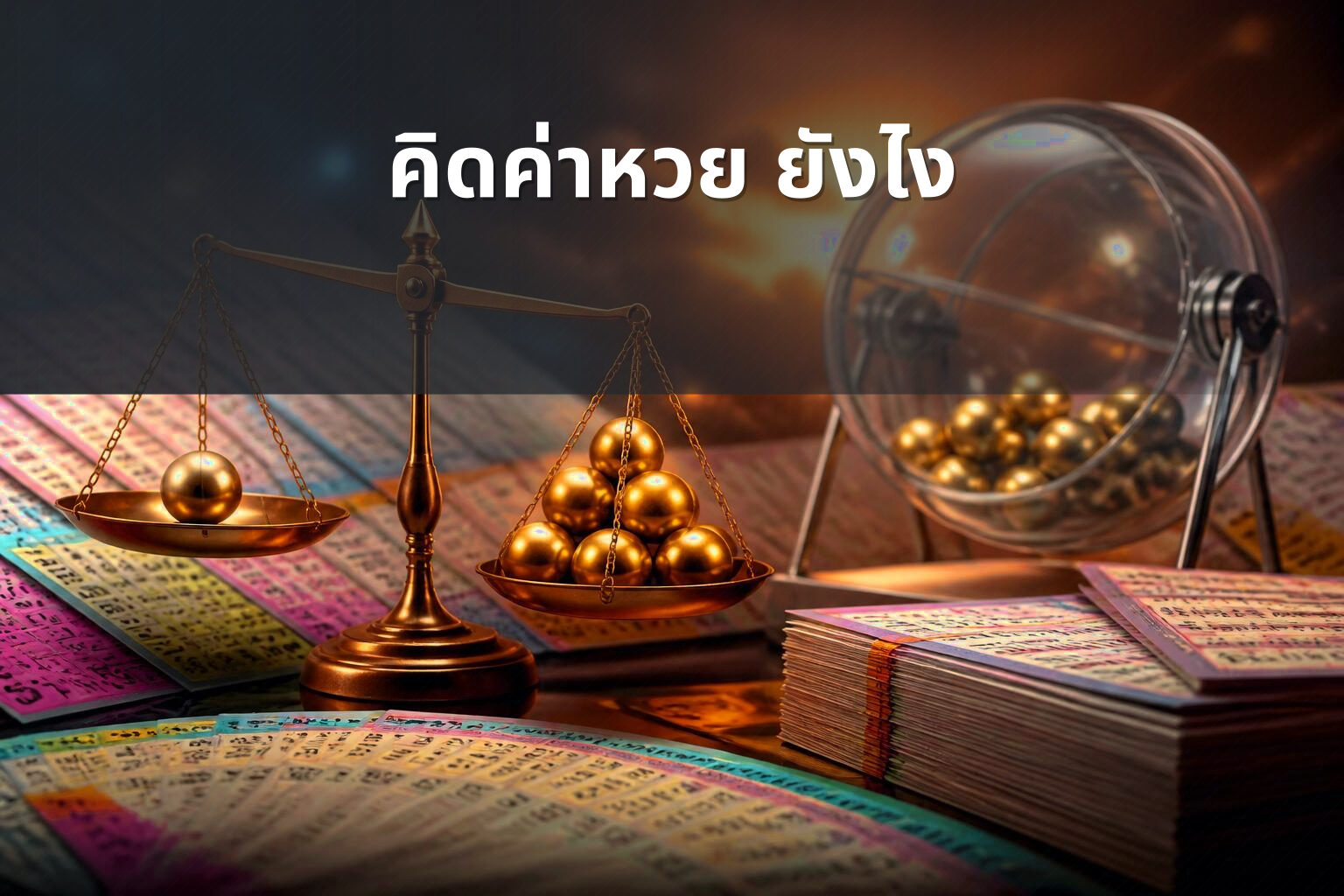 คิดค่าหวย ยังไง - หวย