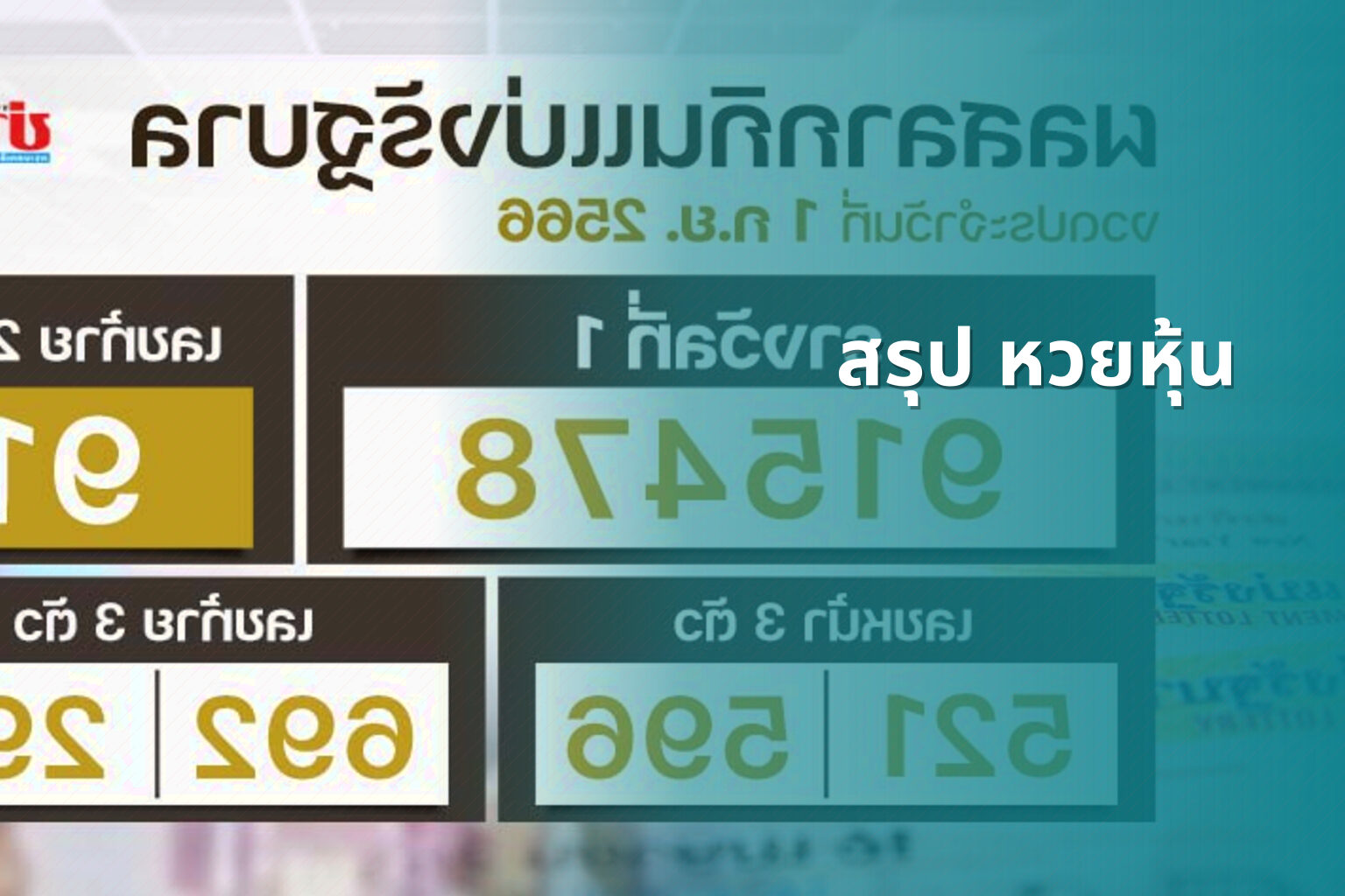 สรุป หวยหุ้น - หวยหุ้น
