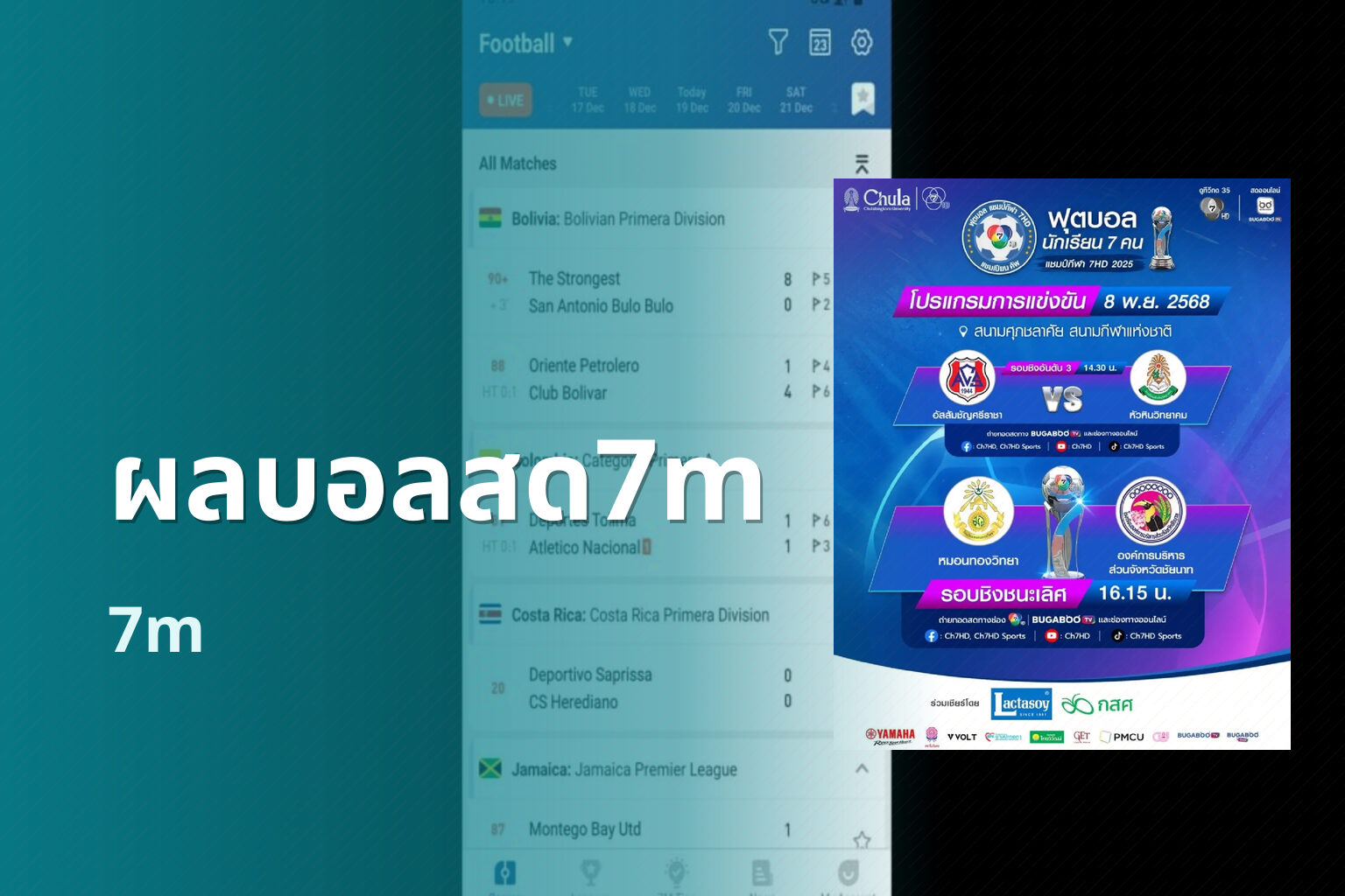 ผลบอลสด7m - sports scores