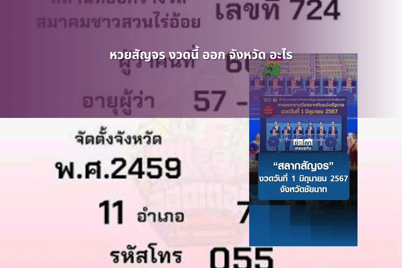 หวยสัญจร งวดนี้ ออก จังหวัด อะไร - หวยสัญจร