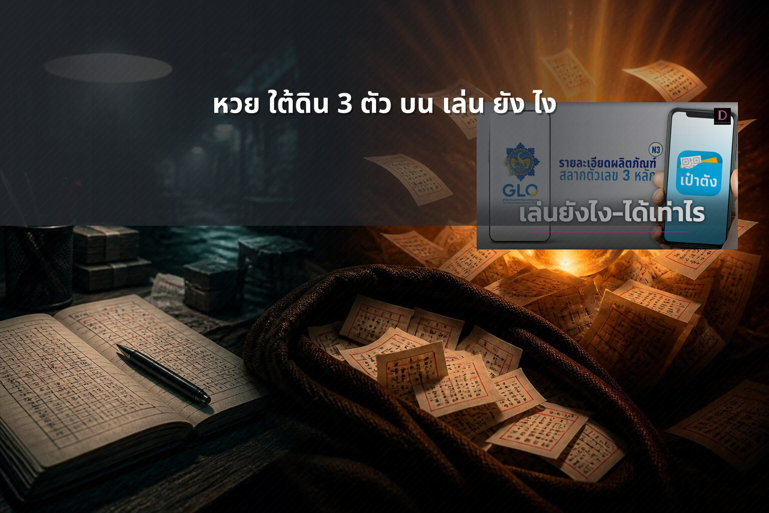 หวย ใต้ดิน 3 ตัว บน เล่น ยัง ไง - หวยใต้ดิน