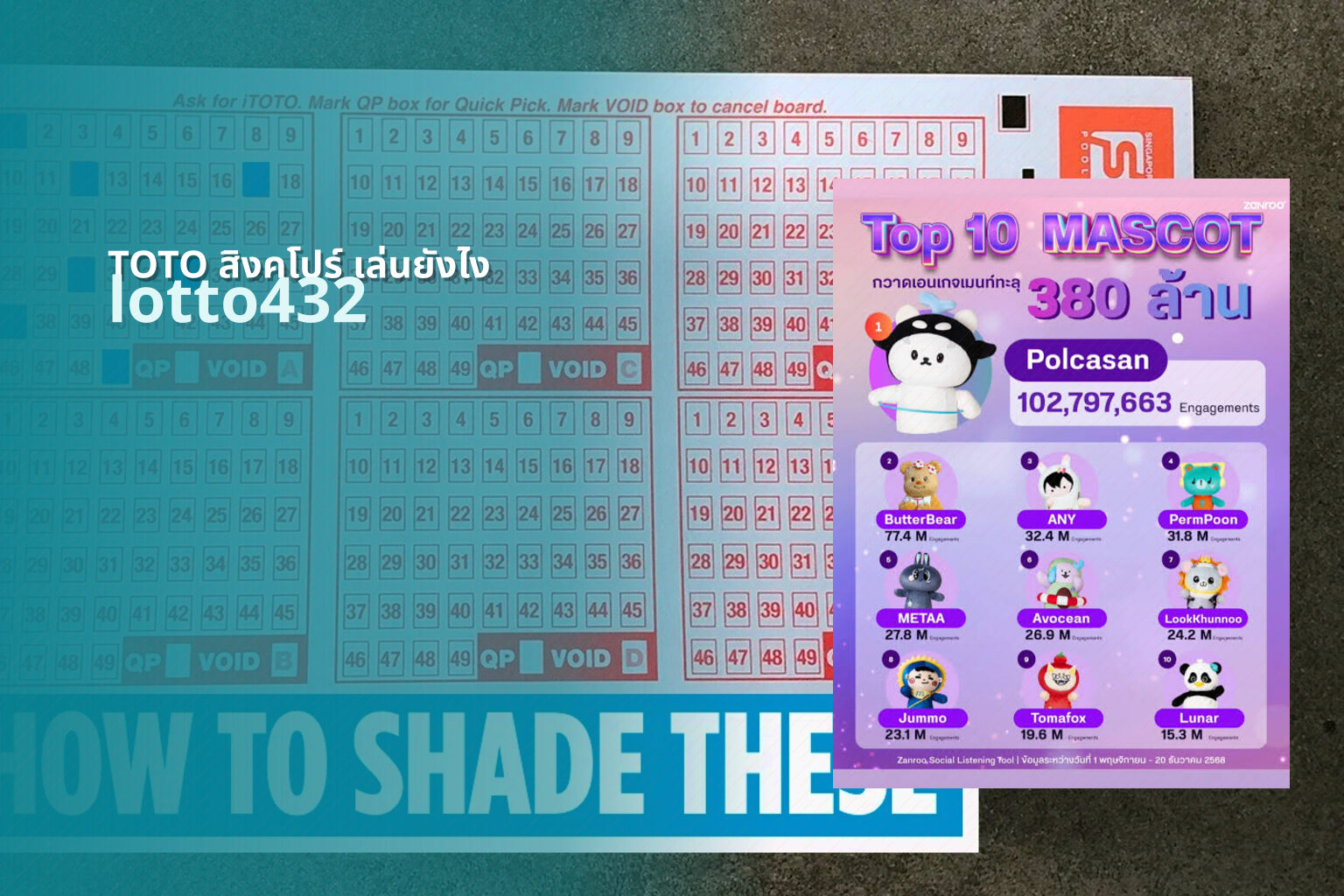 TOTO สิงคโปร์ เล่นยังไง - How to play Singapore TOTO lottery