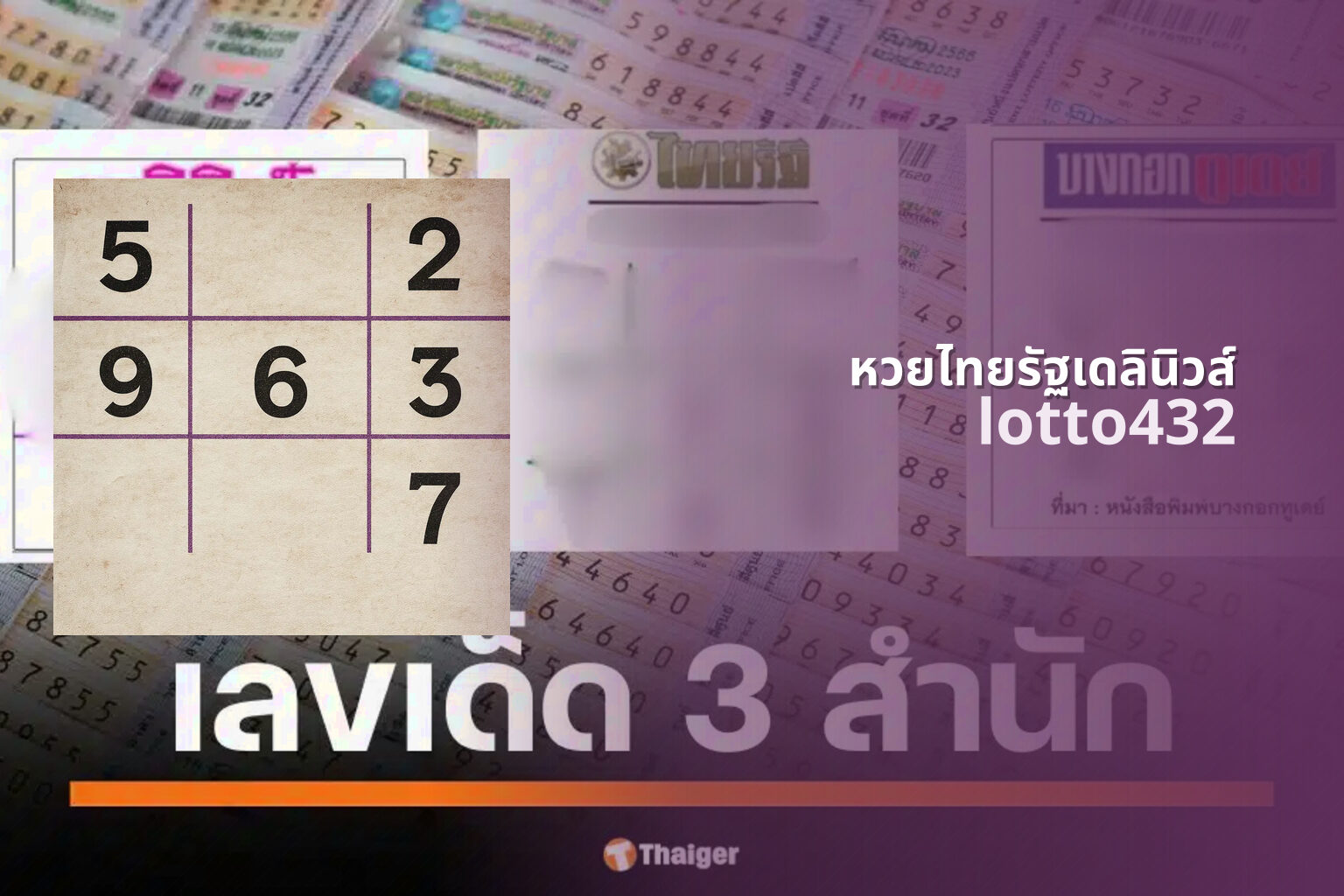 หวยไทยรัฐเดลินิวส์ - lottery news