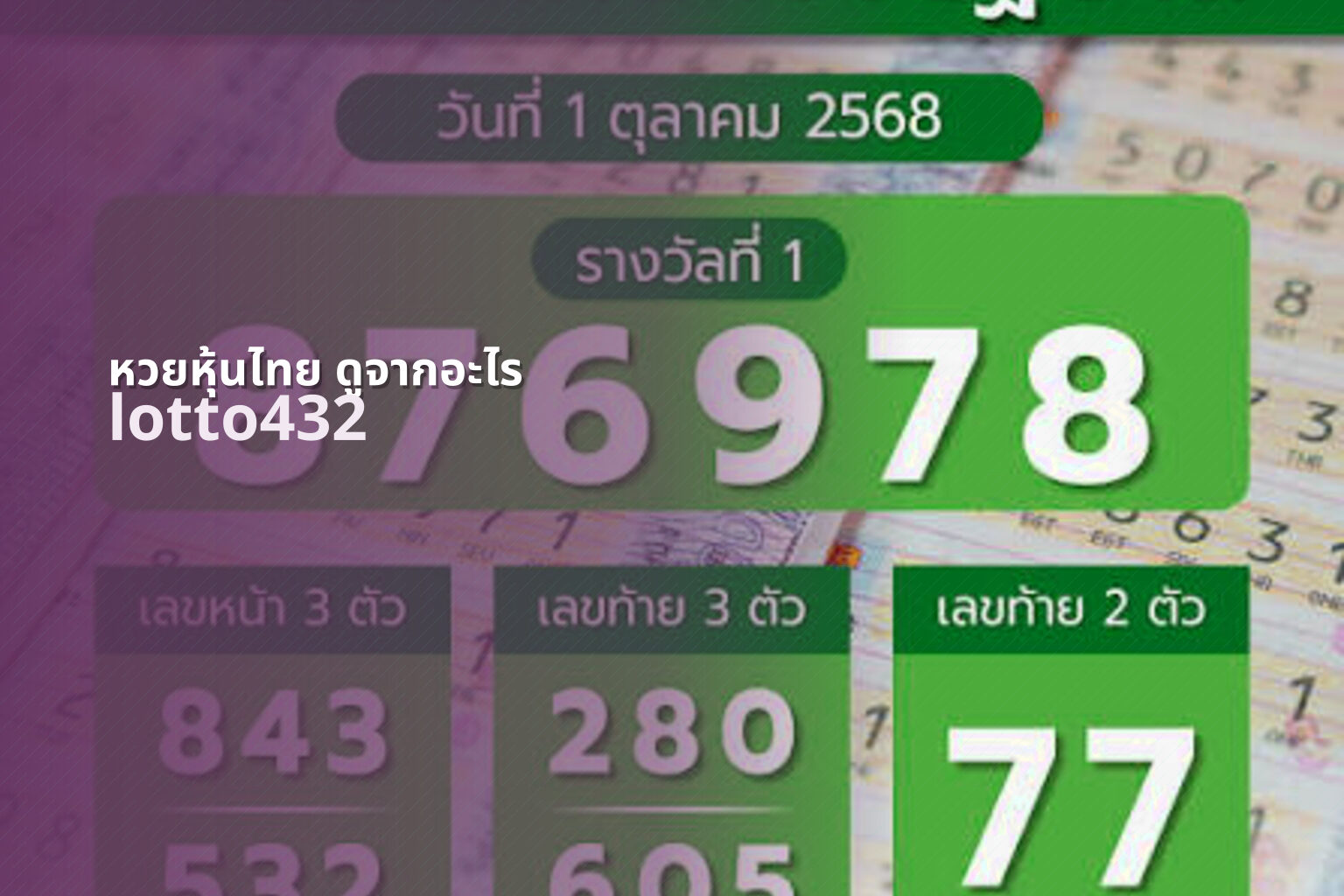 หวยหุ้นไทย ดูจากอะไร - How to view Thai stock lottery