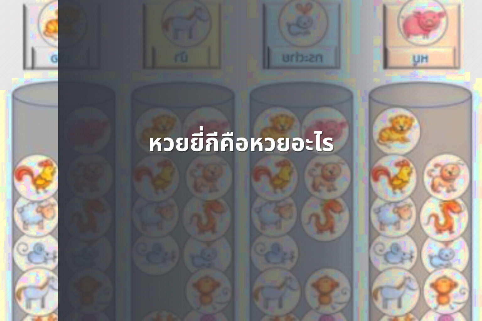 หวยยี่กีคือหวยอะไร - lottery types