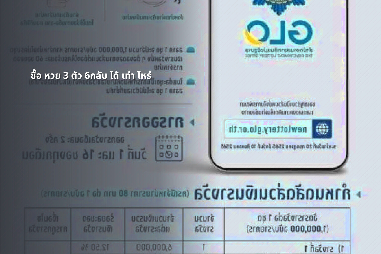 ซื้อ หวย 3 ตัว 6กลับ ได้ เท่า ไหร่ - lottery winnings