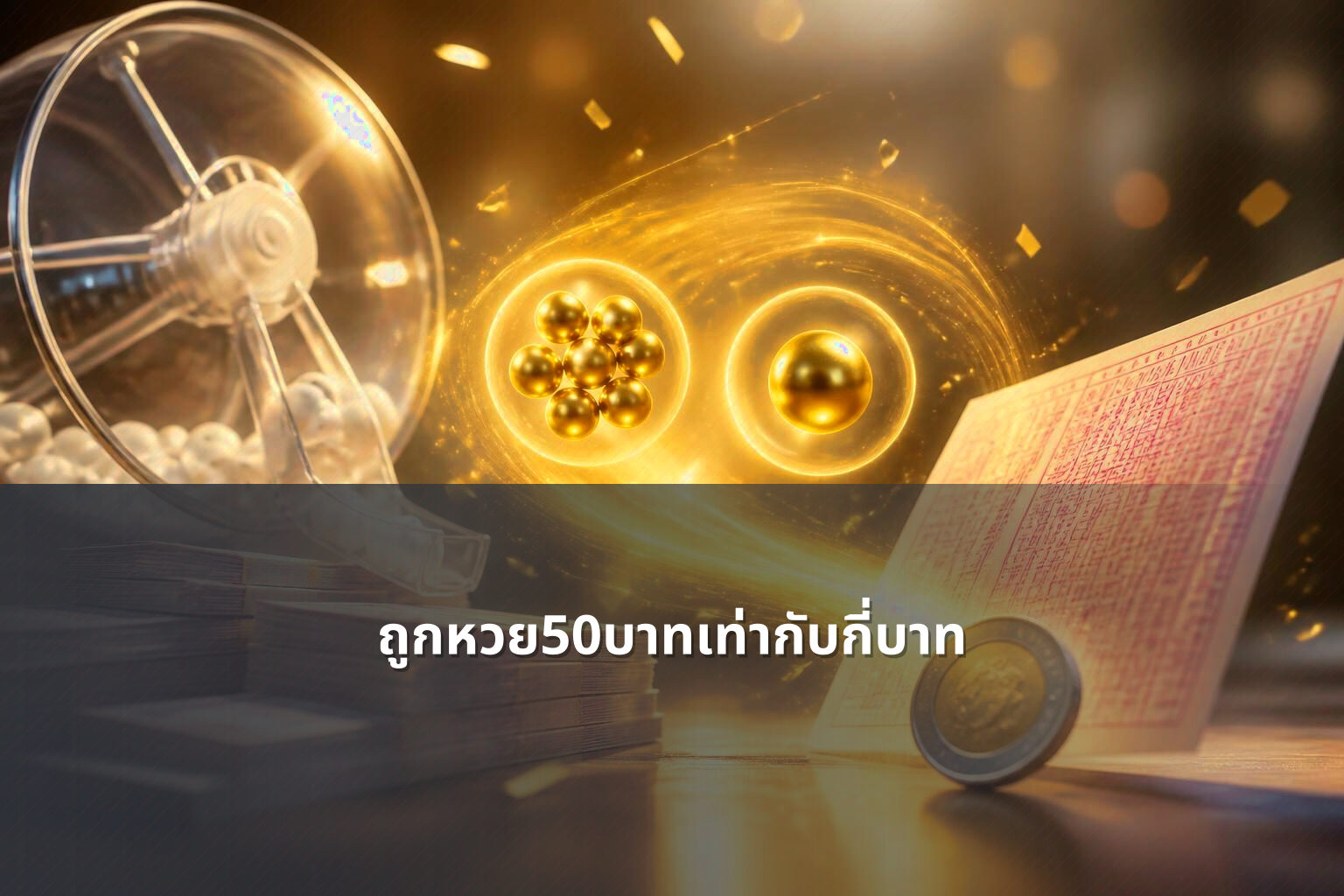 ถูกหวย50บาทเท่ากับกี่บาท - หวย