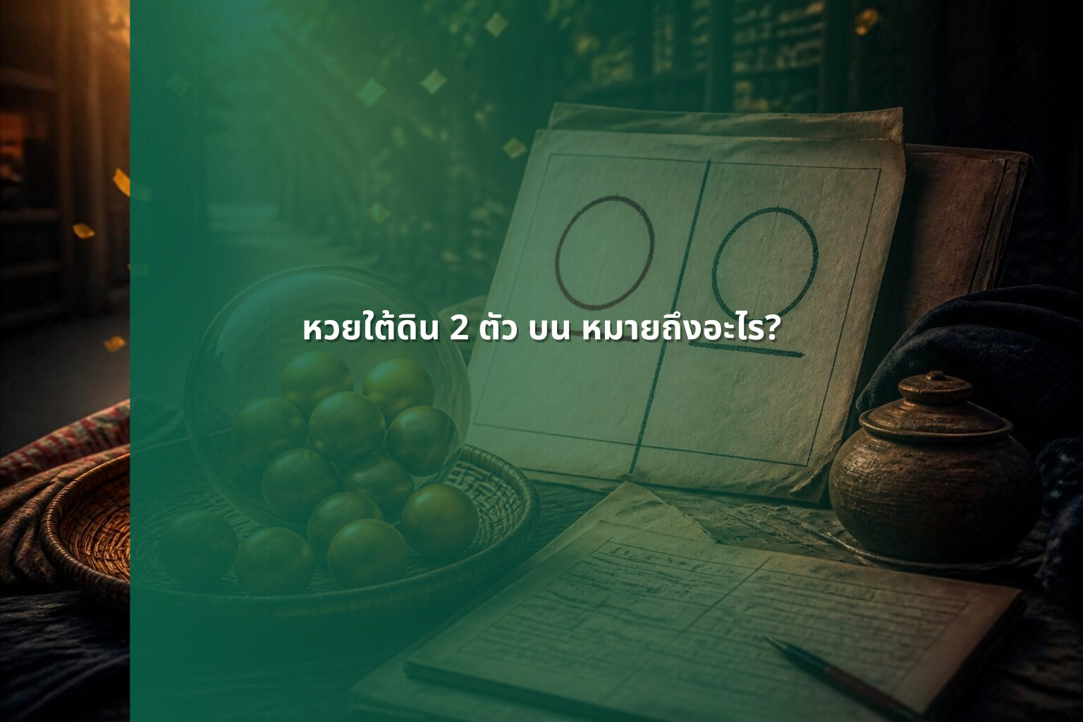 หวยใต้ดิน 2 ตัว บน หมายถึงอะไร? - หวยใต้ดิน