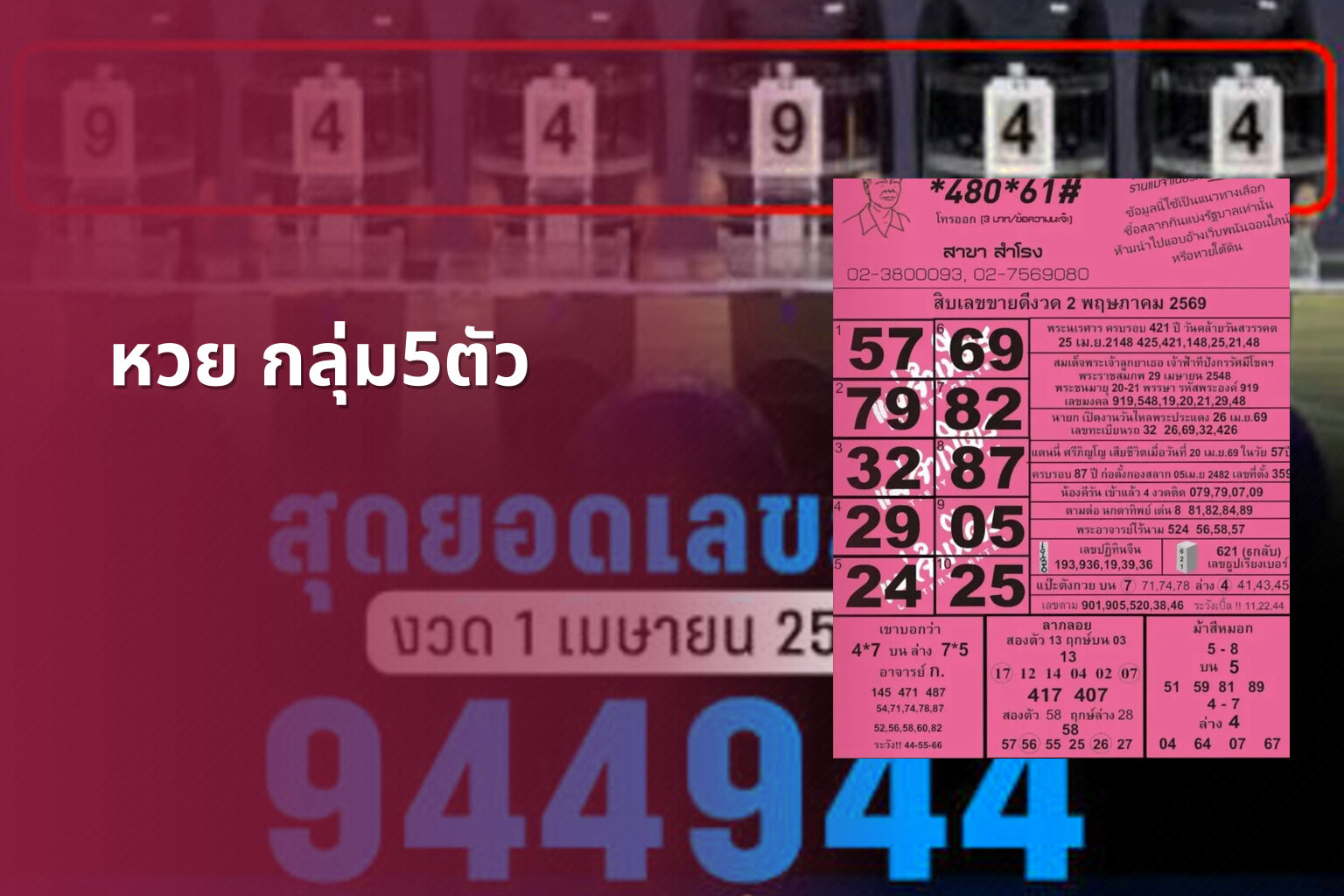 หวย กลุ่ม5ตัว - หวยกลุ่ม