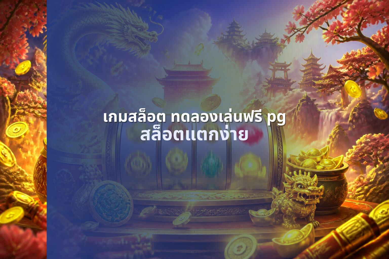 เกมสล็อต ทดลองเล่นฟรี pg สล็อตแตกง่าย