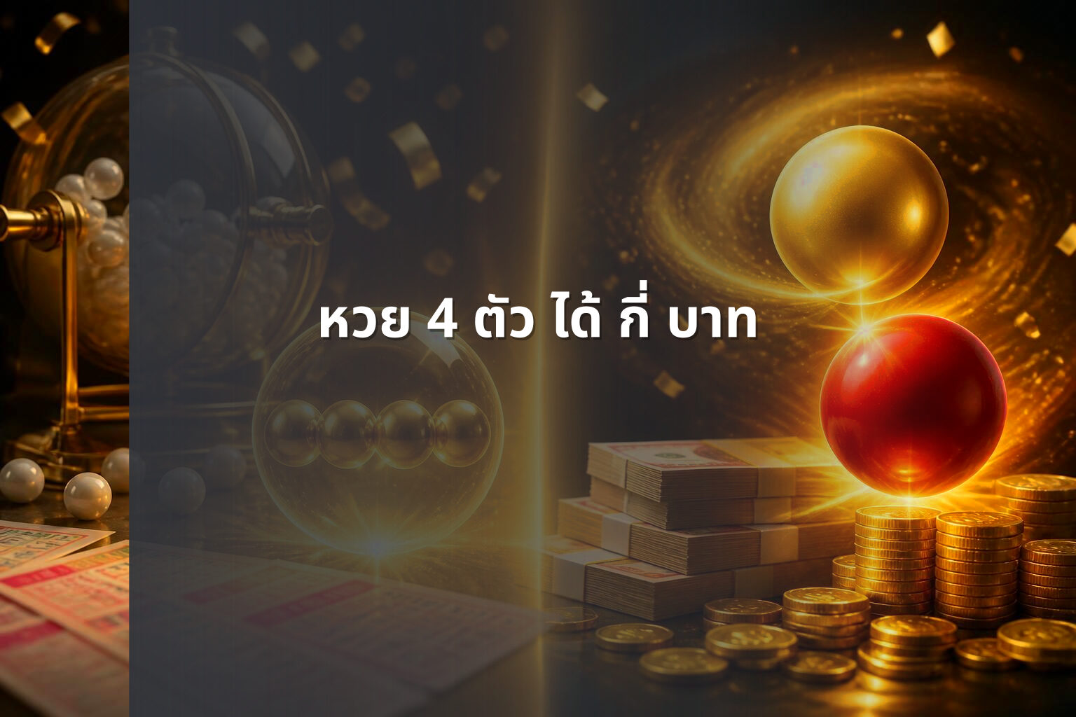 หวย 4 ตัว ได้ กี่ บาท - หวย
