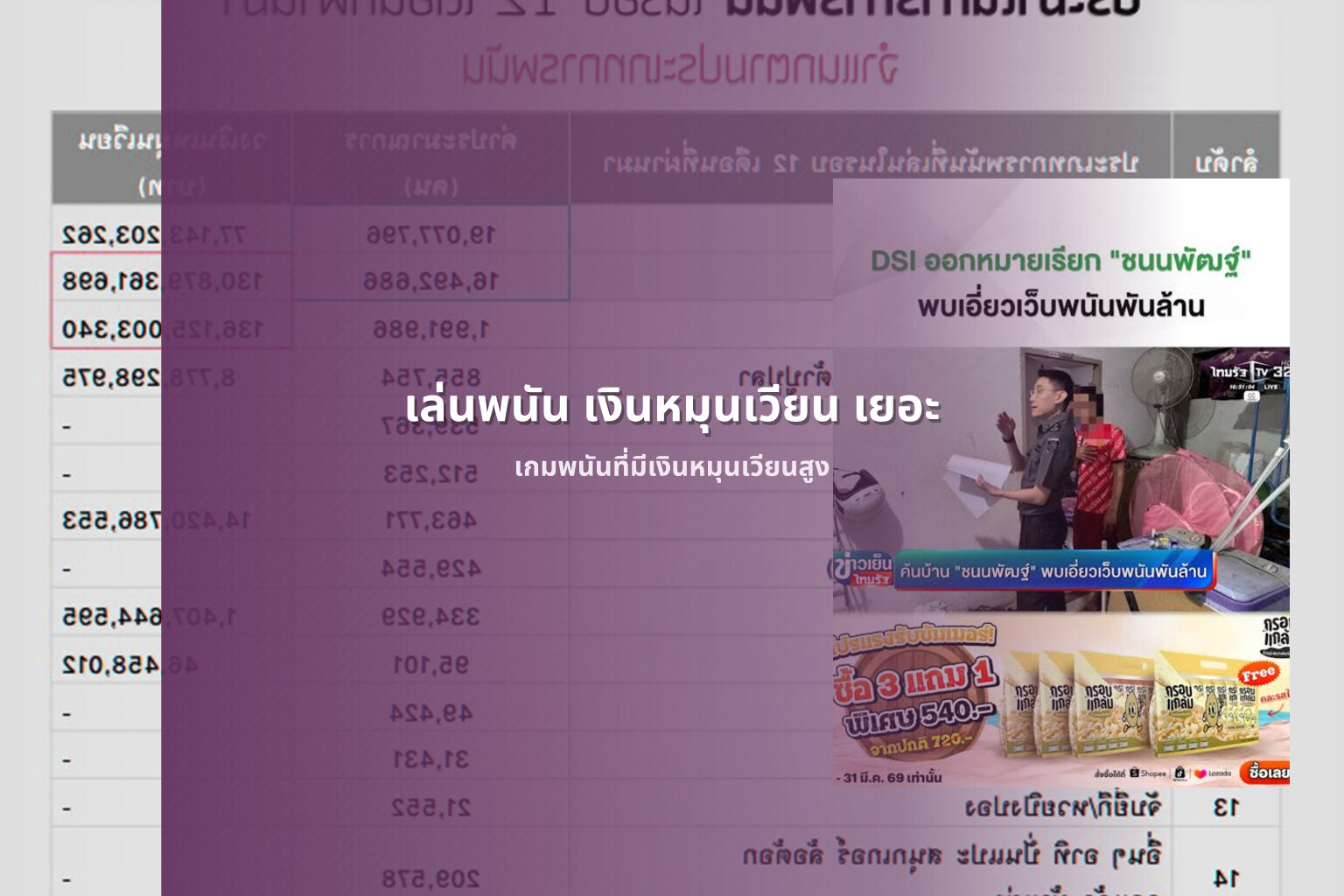 เล่นพนัน เงินหมุนเวียน เยอะ เกมพนันที่มีเงินหมุนเวียนสูง
