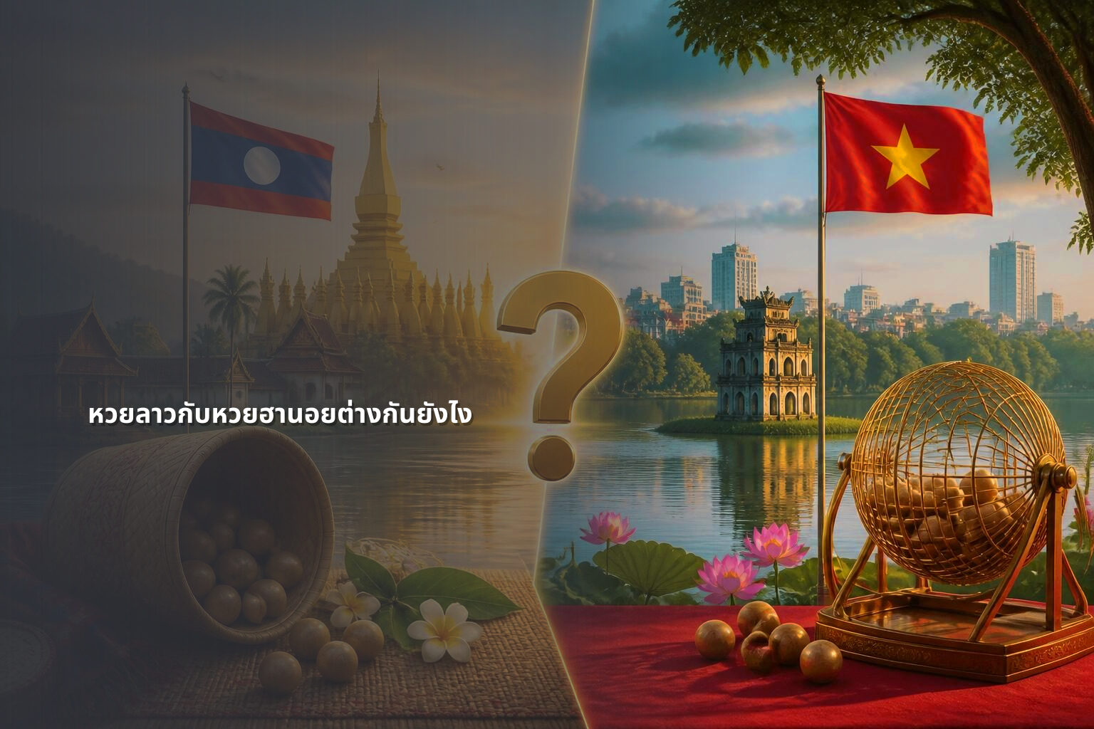 หวยลาวกับหวยฮานอยต่างกันยังไง - หวยลาว