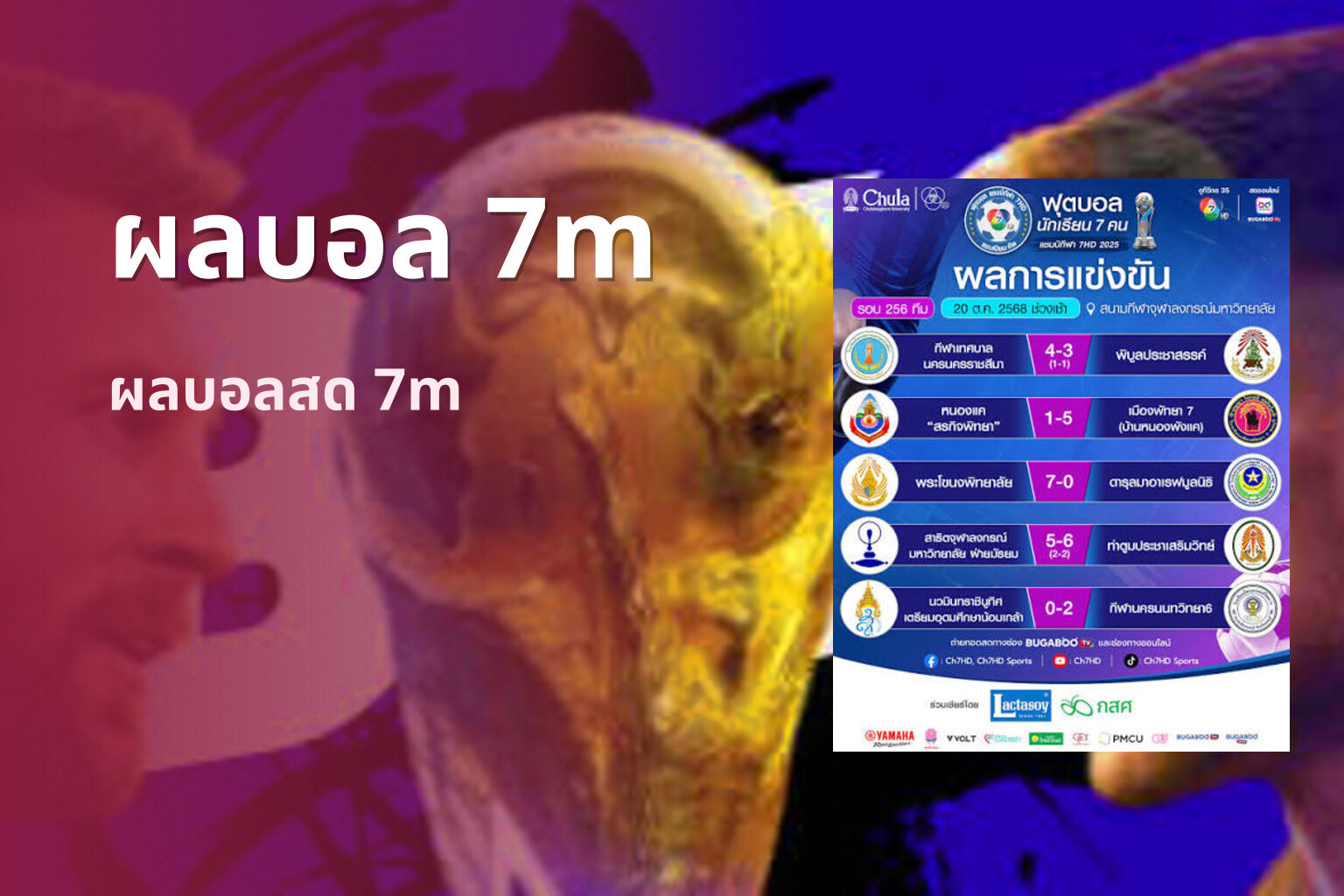 ผลบอล 7m - live match results